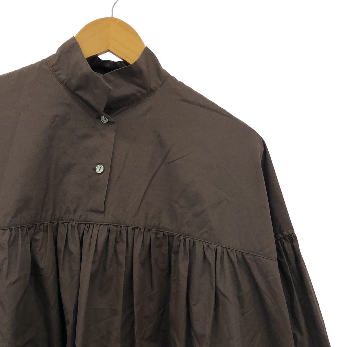 ARTS&amp;SCIENCE / Arts and Science | Slip on yoke gather shirts Gathered shirts Blouses | 1 | Brown | Women's