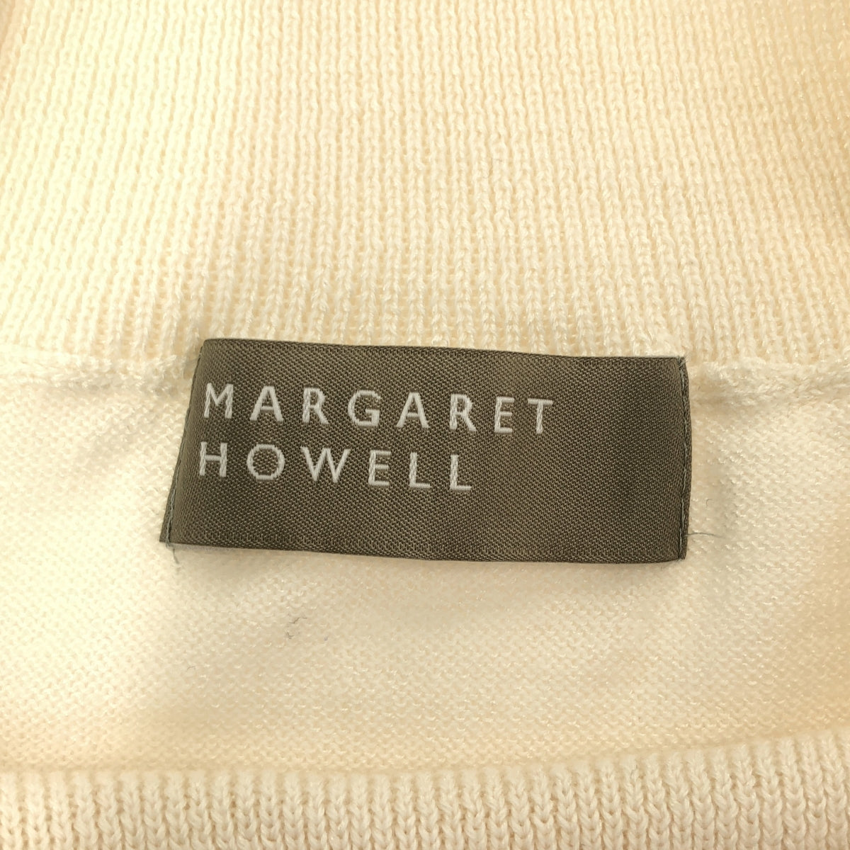 MARGARET HOWELL / マーガレットハウエル | 2021SS | コットン シルク リブ スリット サマー ニット | 2 | レディース