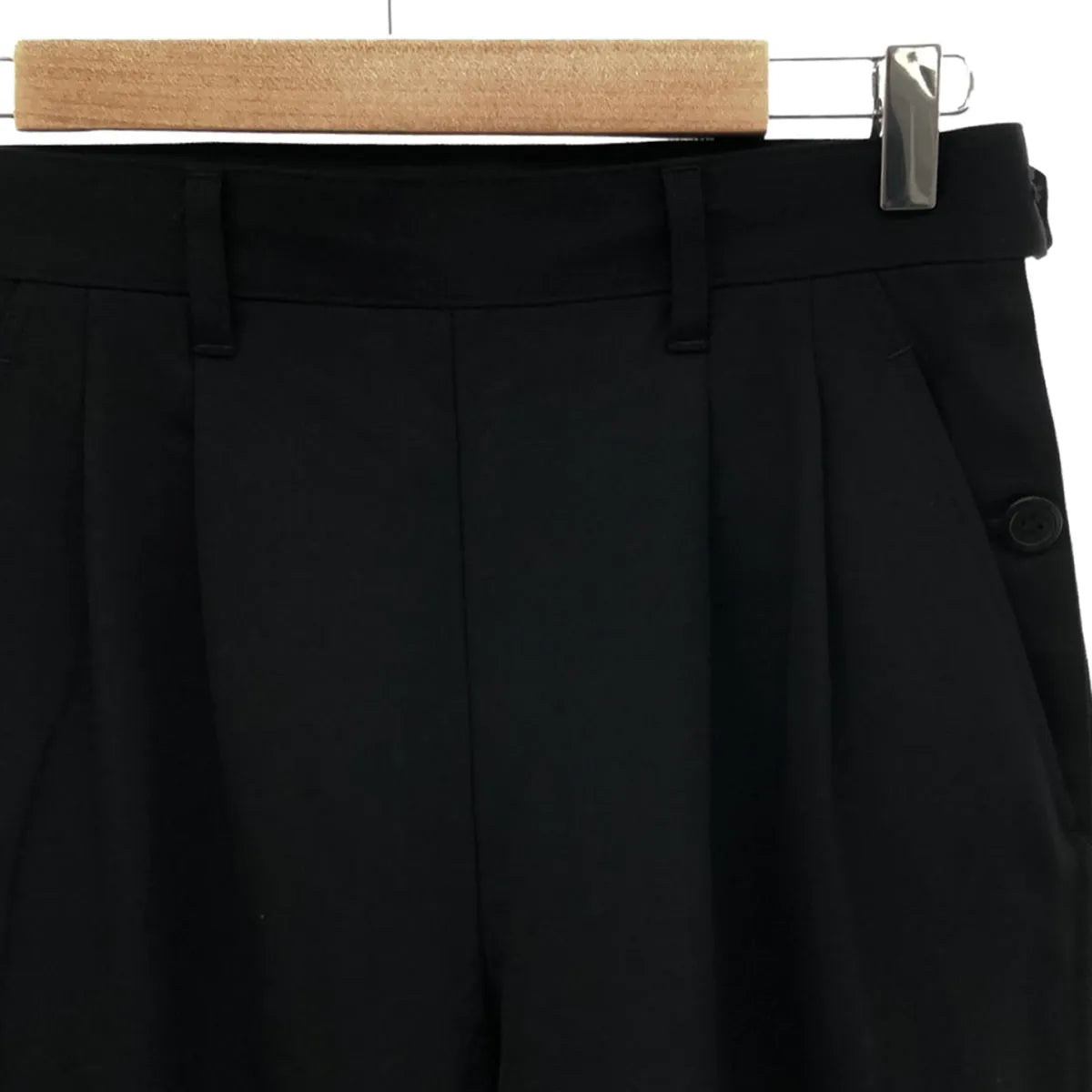 JUNYA WATANABE / ジュンヤワタナベ | 2014AW | サイドアジャスター 2タックスラックスパンツ | XS | ブラック | レディース