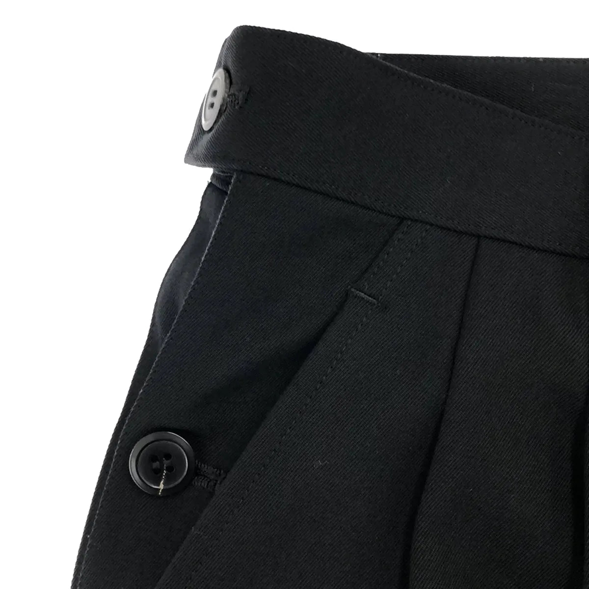 JUNYA WATANABE / ジュンヤワタナベ | 2014AW | サイドアジャスター 2タックスラックスパンツ | XS | ブラック | レディース