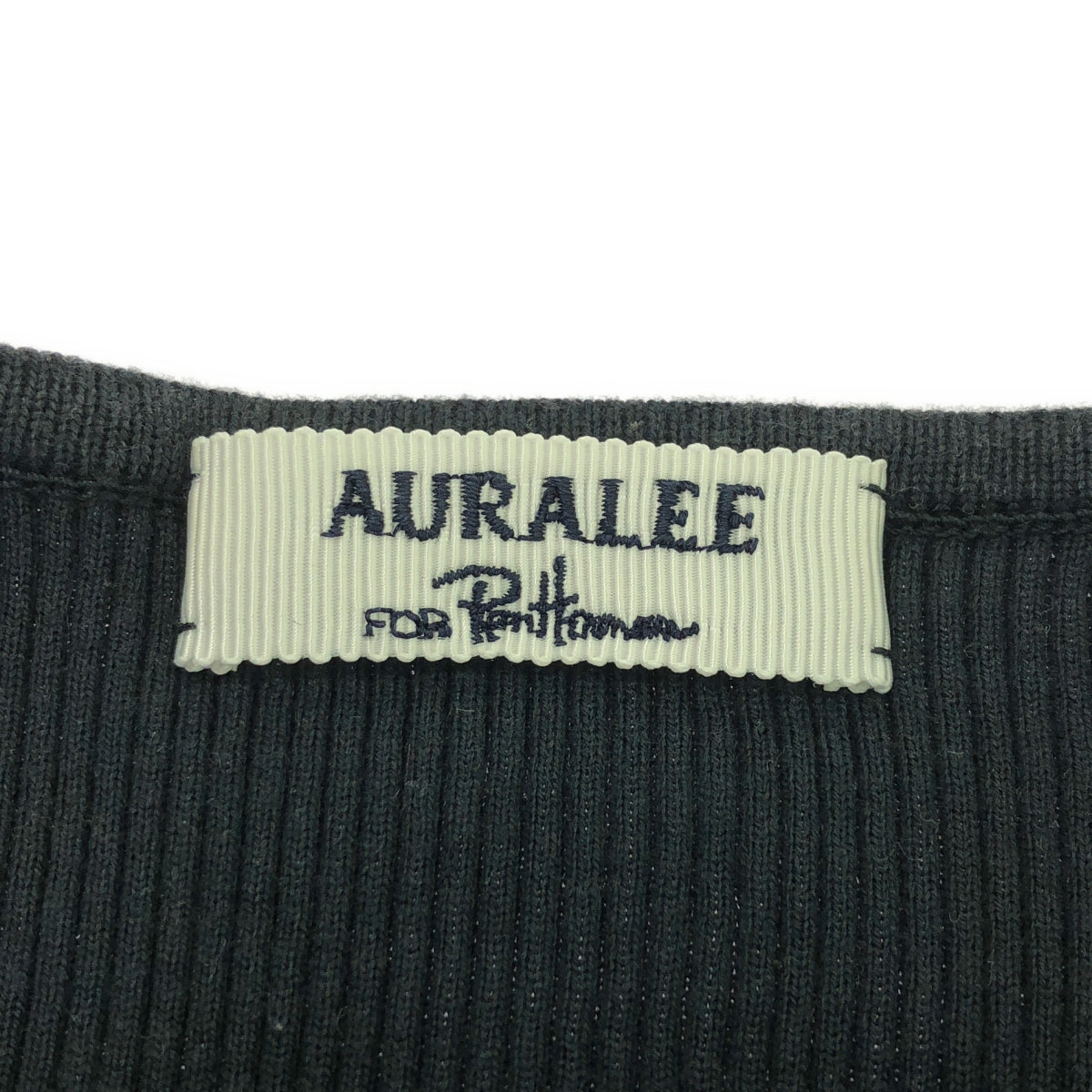 AURALEE / AURALEE | × Ron Herman 羅紋針織套頭衫 | 0 | 炭灰色 | 女款