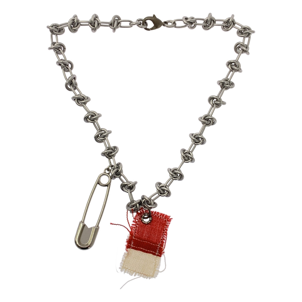 RAF SIMONS / 거친 시몬스 | Knot Charm Necklace 매듭 매력 체인 목걸이 |