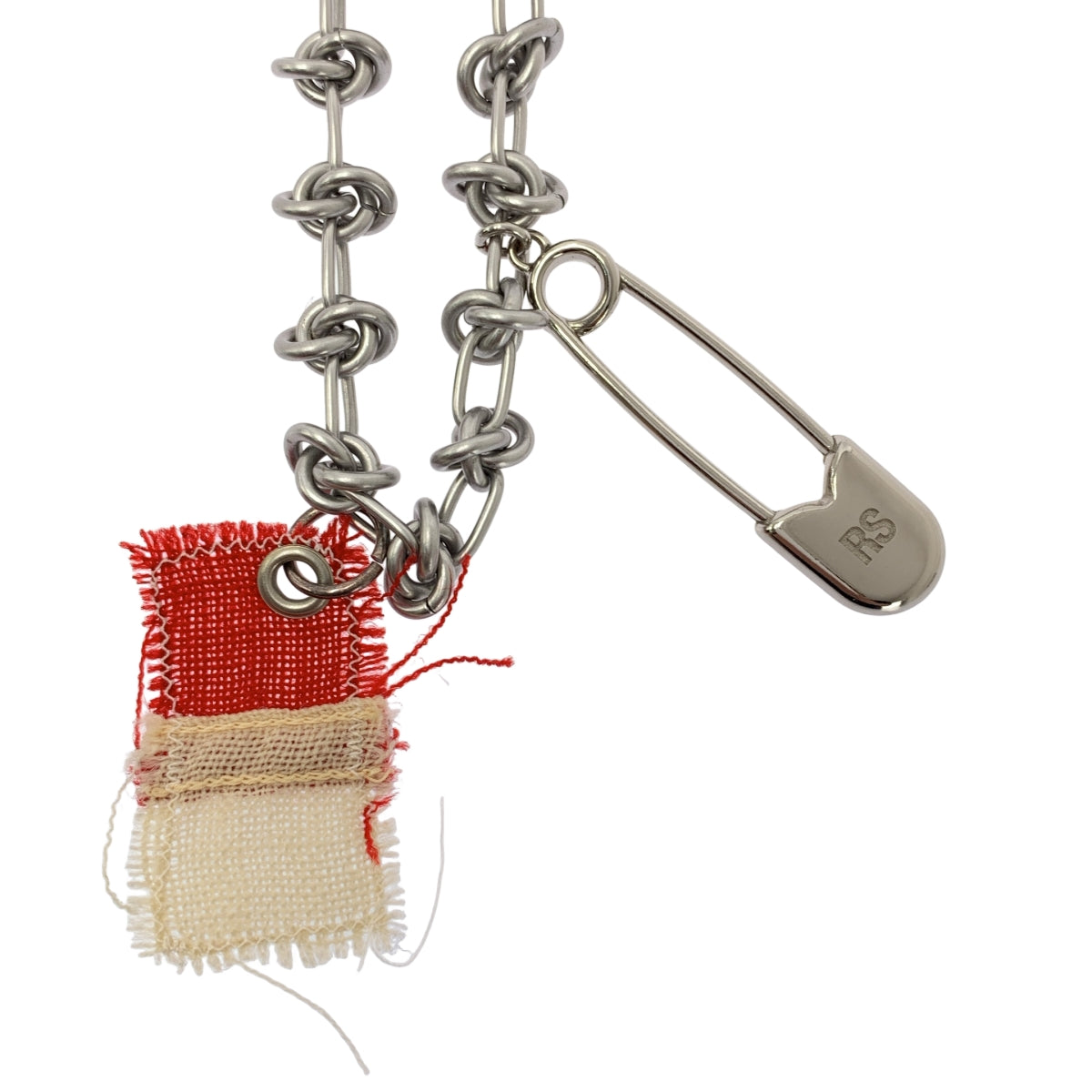 RAF SIMONS / 거친 시몬스 | Knot Charm Necklace 매듭 매력 체인 목걸이 |