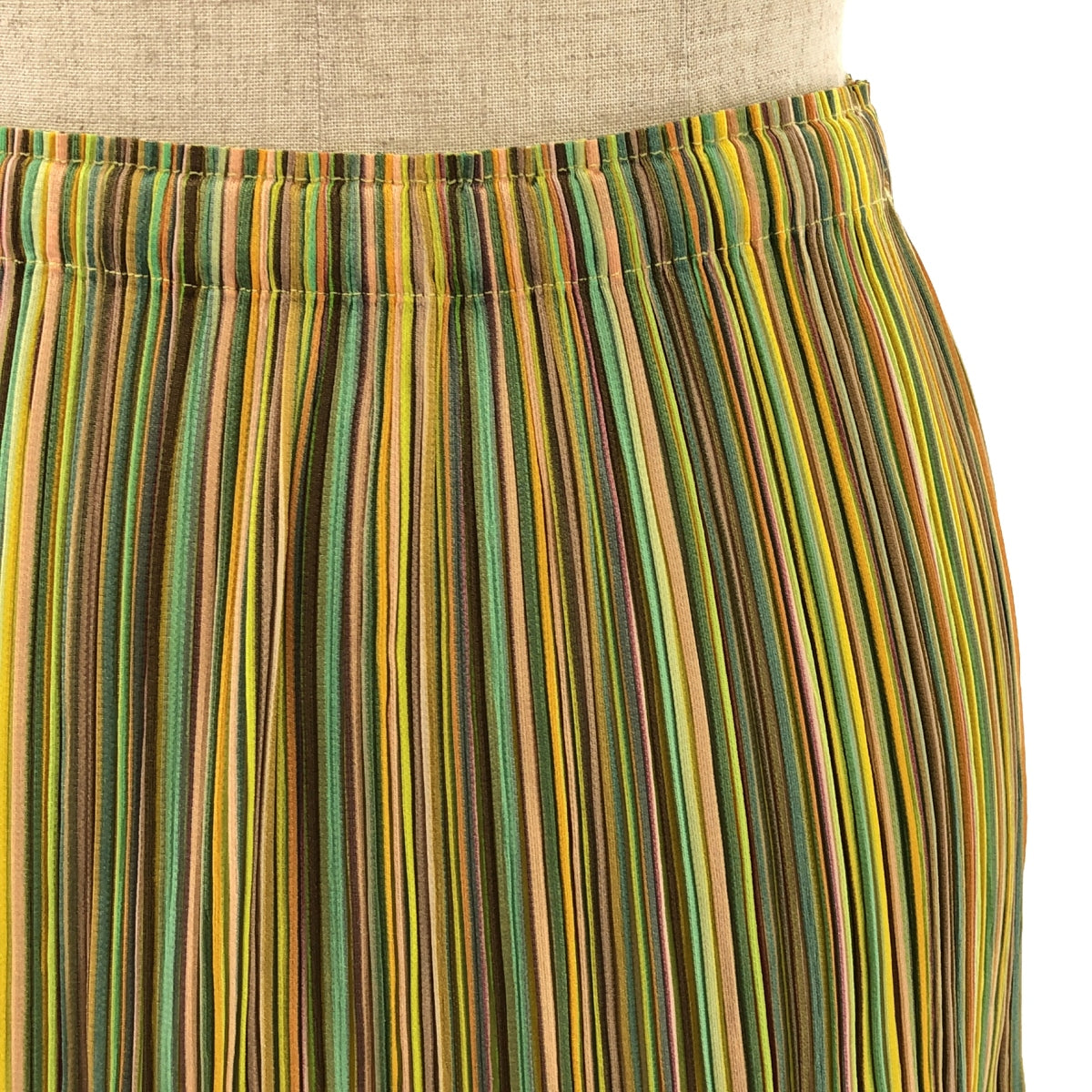 [Good Condition] PLEATS PLEASE ISSEY MIYAKE | Washer Switching Long Skirt | Size 3 | Multicolor | Women's