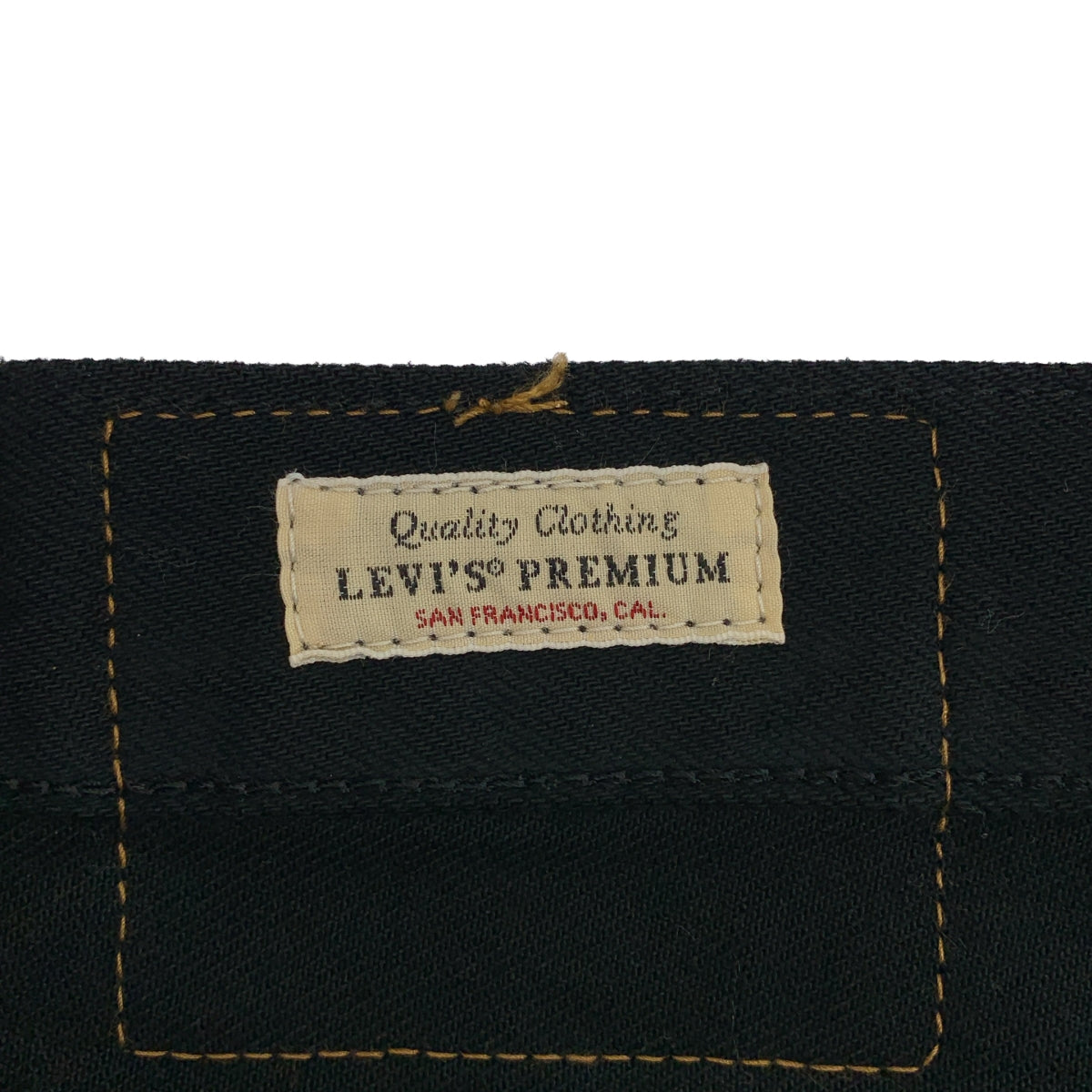 Levi's / 리바이스 | PREMIUM 501 JEANS / 가죽 패치 데님 팬츠 | 29 |