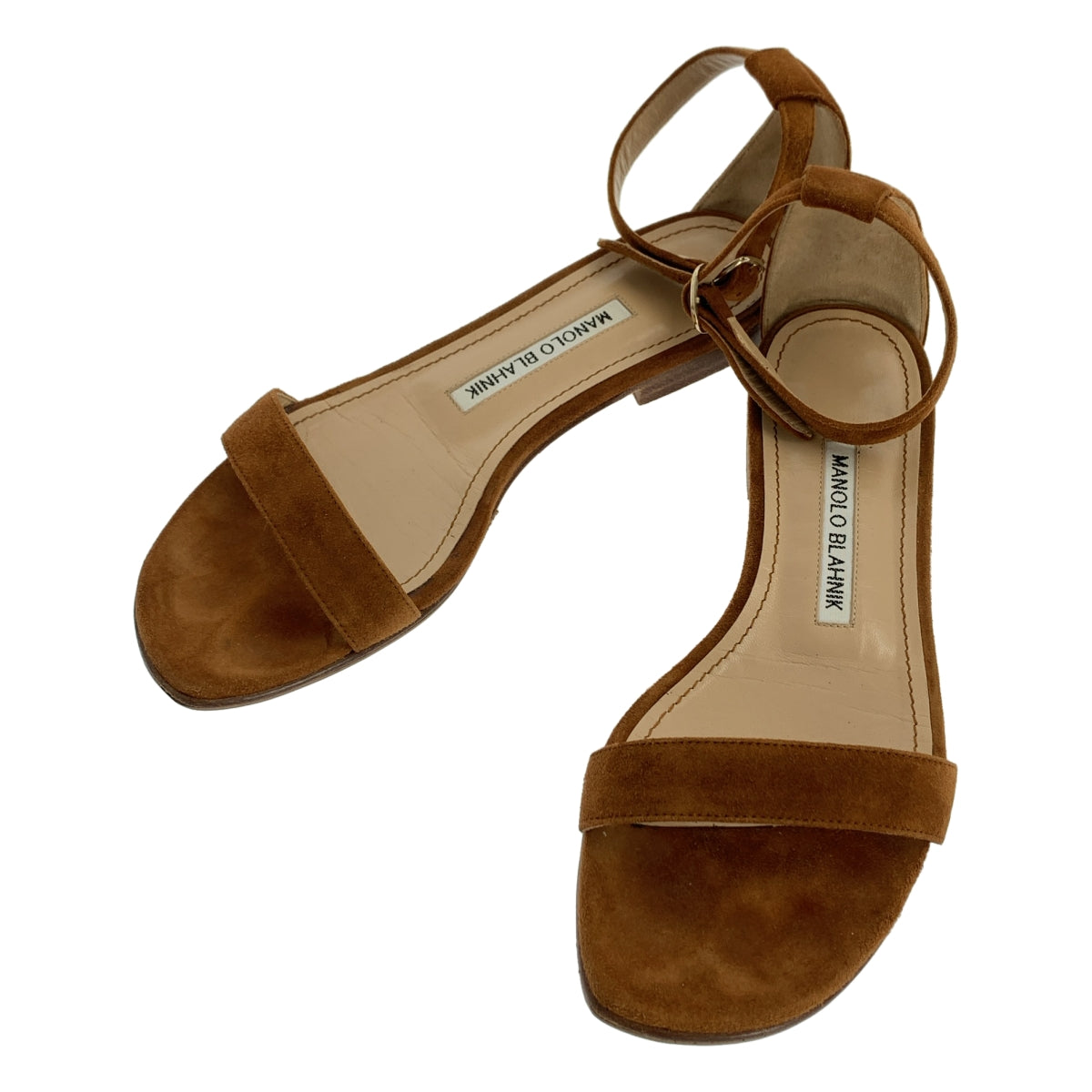 MANOLO BLAHNIK / 마노로 브라니크 | 스웨이드 스트랩 샌들 | 36 | 여성