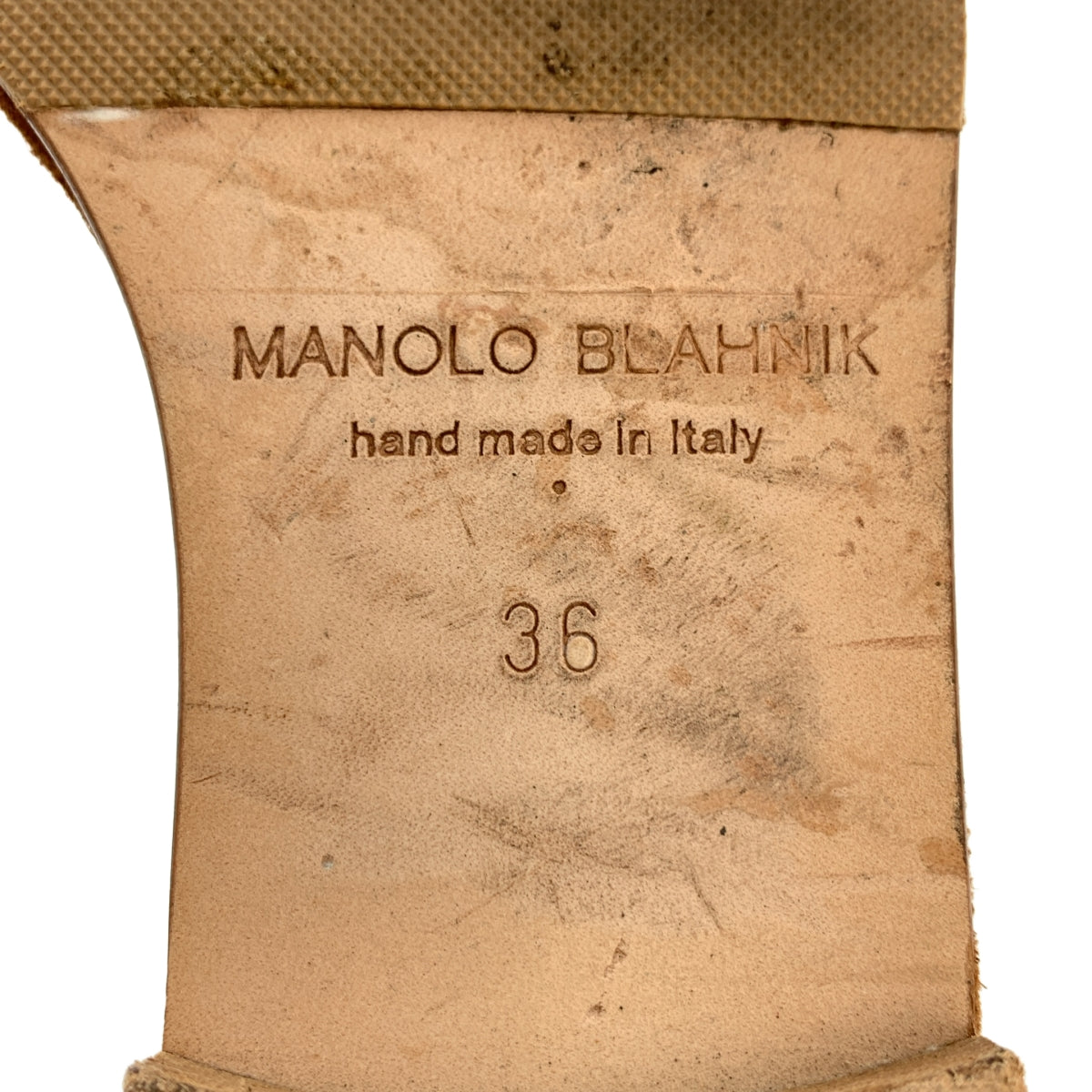 MANOLO BLAHNIK / 마노로 브라니크 | 스웨이드 스트랩 샌들 | 36 | 여성