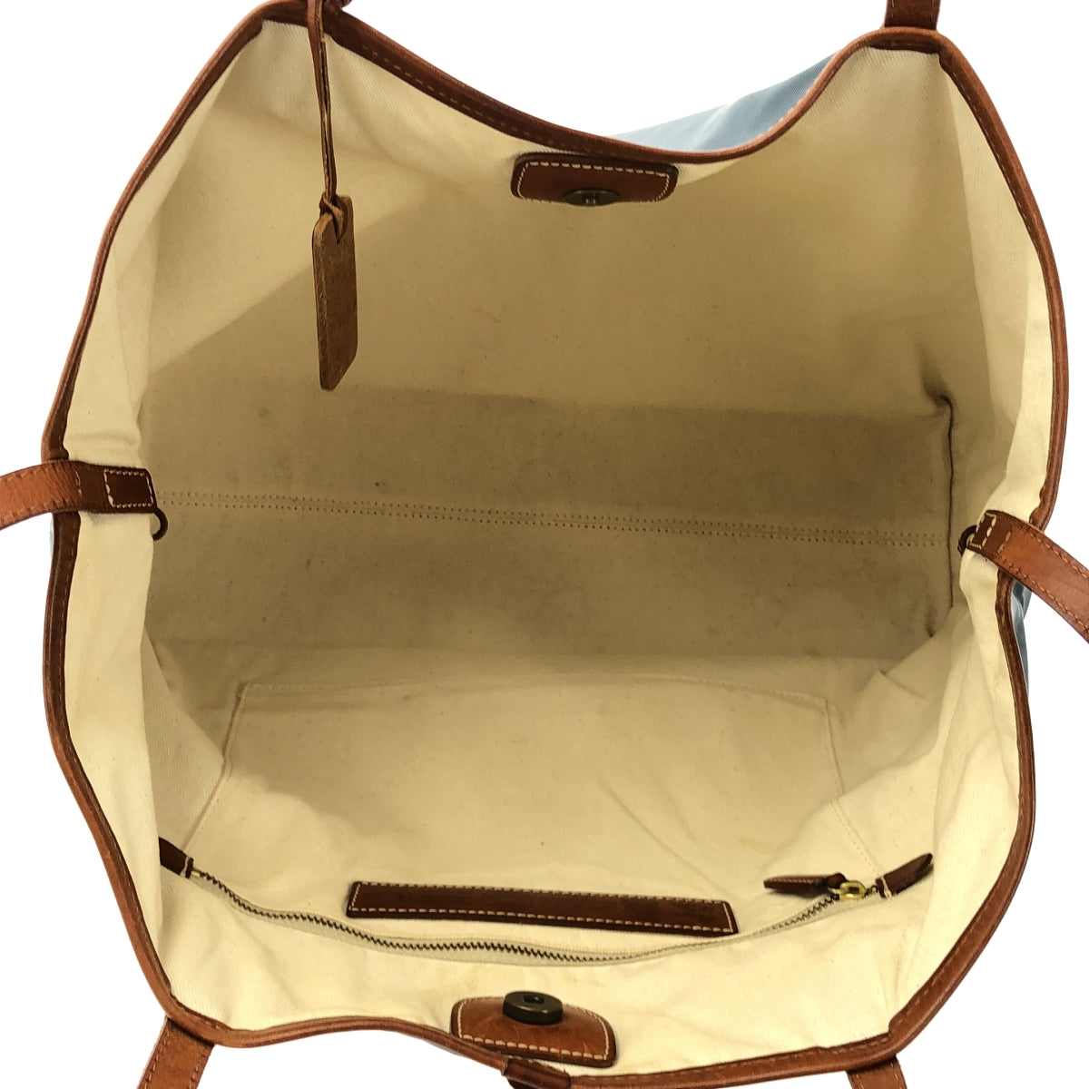 Felisi | 15/20/3 尼龍皮革手提包 | 藍色/棕色 | 女士