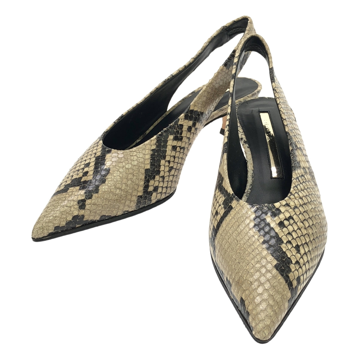 【신품】 BRENTA / 브렌타 | 2021AW | Deuxieme Classe 취급 POINTED BACK STRAP 펌프스 | 35 | 베이지 | 여성