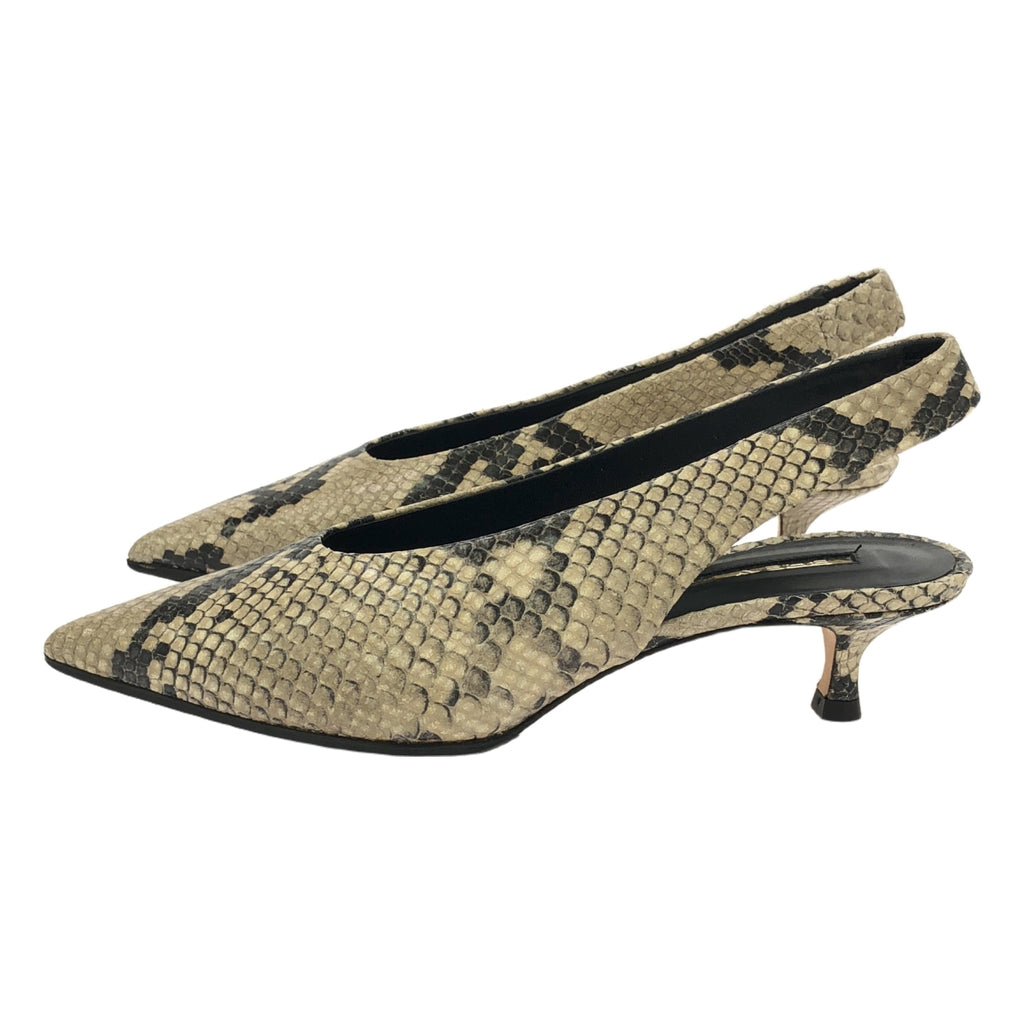 【新品】  BRENTA / ブレンタ | 2021AW | Deuxieme Classe 取扱い POINTED BACK STRAP パンプス | 35 | ベージュ | レディース