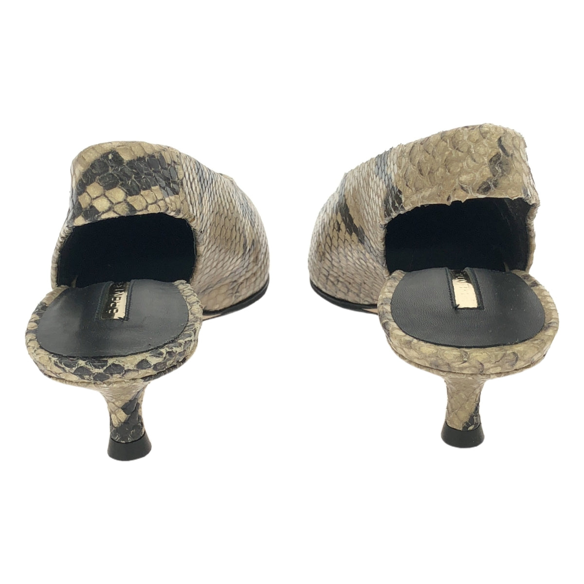 【신품】 BRENTA / 브렌타 | 2021AW | Deuxieme Classe 취급 POINTED BACK STRAP 펌프스 | 35 | 베이지 | 여성