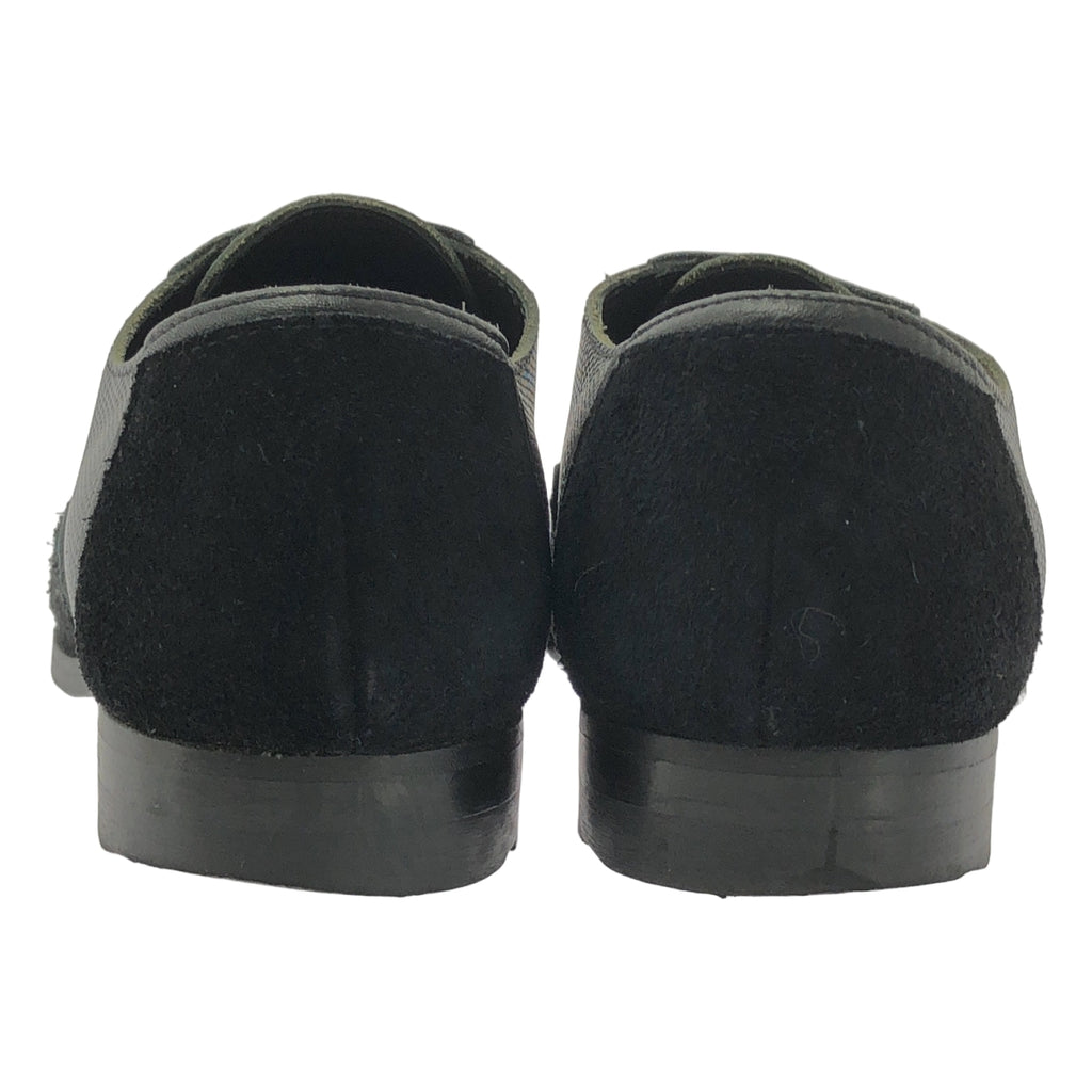 COMME des GARCONS / 콤데 갤슨 | 스웨이드 사이드 전환 스트레이트 칩 가죽 드레스 신발 | 23.5 |