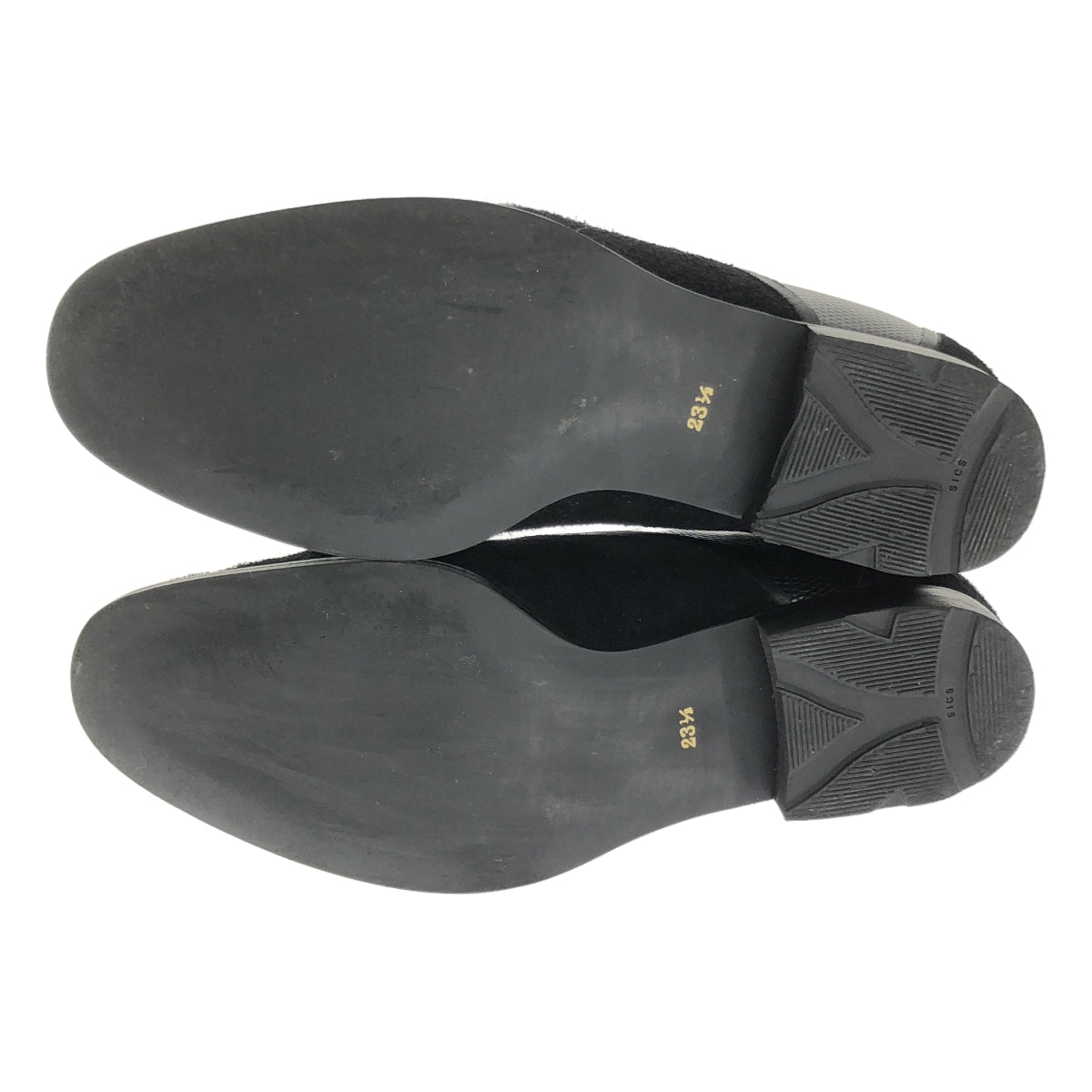 COMME des GARCONS / 콤데 갤슨 | 스웨이드 사이드 전환 스트레이트 칩 가죽 드레스 신발 | 23.5 |