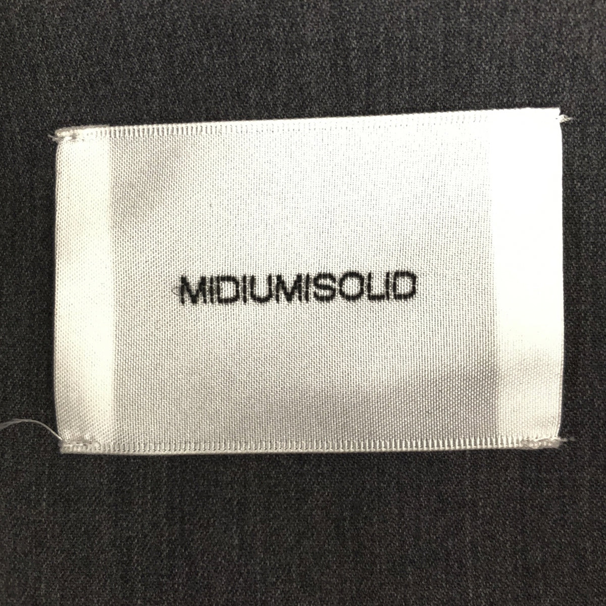 【美品】  MIDIUMISOLID / ミディウミソリッド | スリット ノーカラー コート / 総裏地 | グレー | レディース