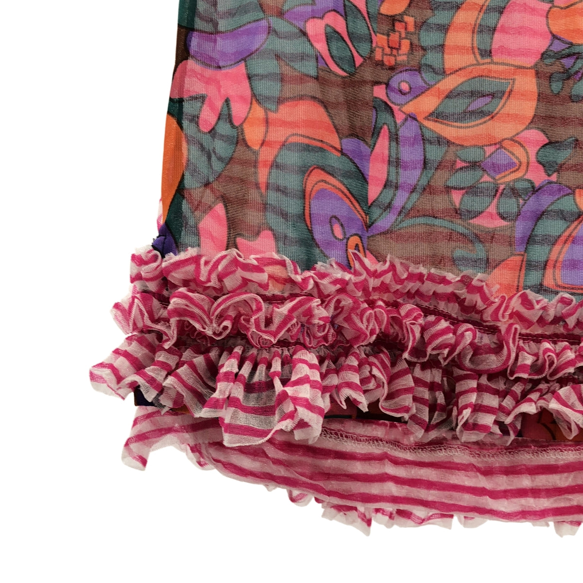 tricot COMME des GARÇONS | 2016 春夏 | 花卉邊框對接透視襯衫 | S 碼 | 女款