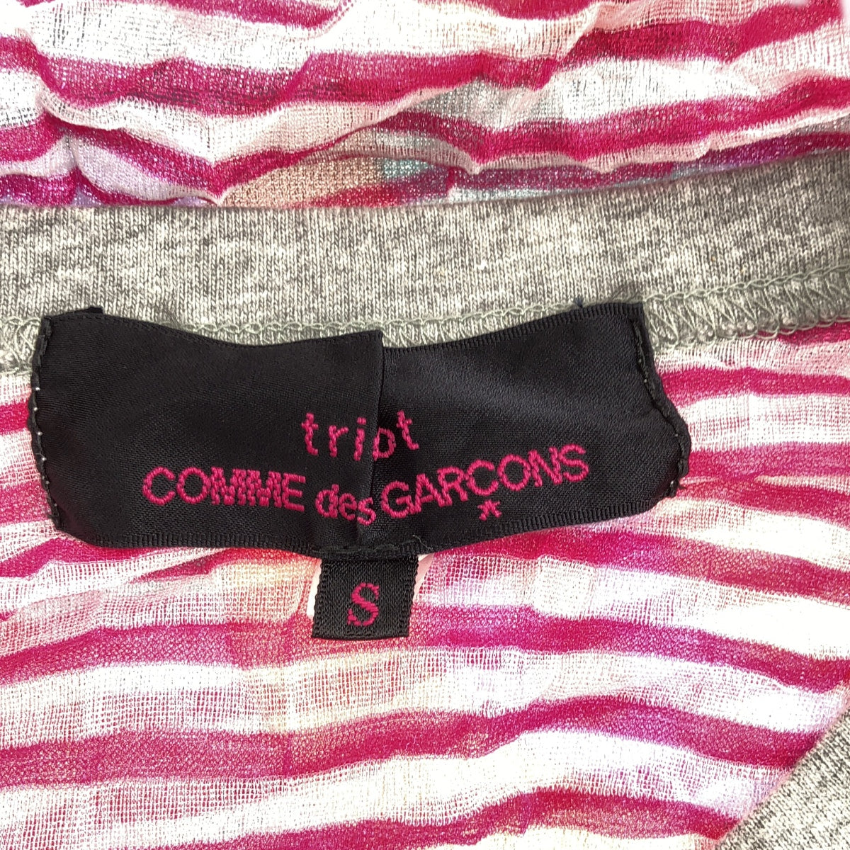 tricot COMME des GARÇONS | 2016 春夏 | 花卉邊框對接透視襯衫 | S 碼 | 女款