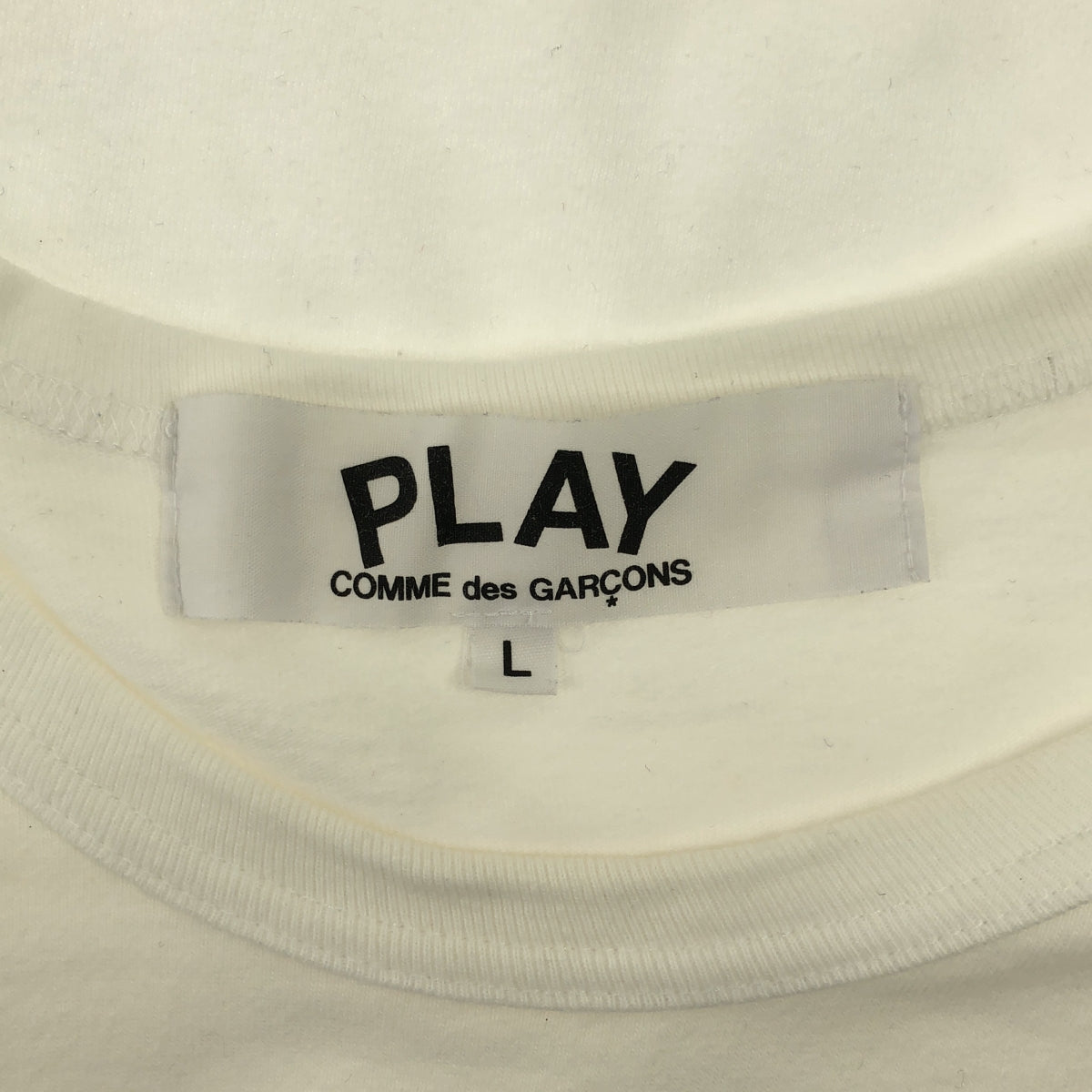 PLAY COMME des GARCONS | Heart logo print crew neck T-shirt | L | Men's