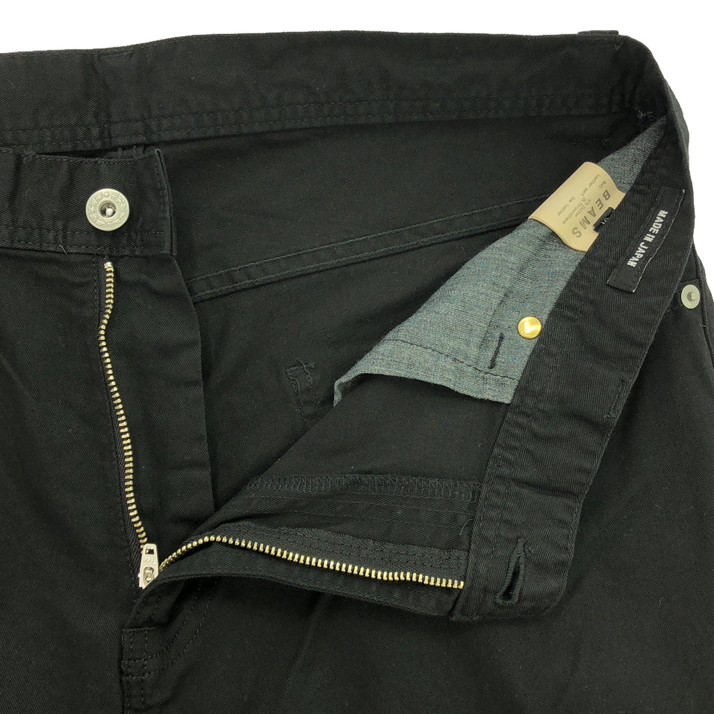 【美品】  BEAMS / ビームス | ガーメントダイ ストレッチ 5ポケット パンツ | XL | ブラック | メンズ