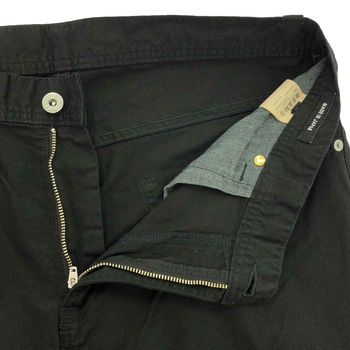 【美品】  BEAMS / ビームス | ガーメントダイ ストレッチ 5ポケット パンツ | XL | ブラック | メンズ