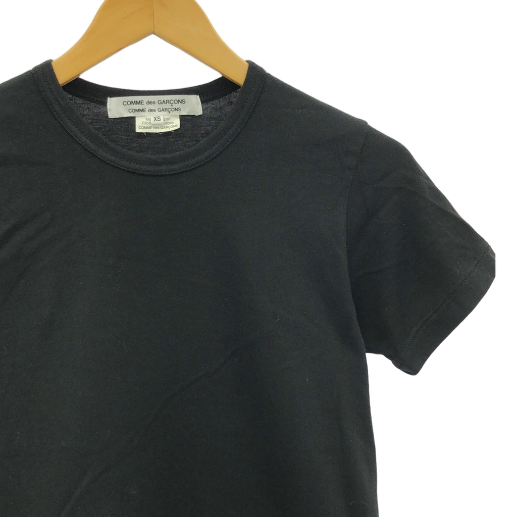 COMME des GARCONS COMME des GARCONS / Comme des |棉質荷葉邊 T 卹 | XS |黑色|女性的