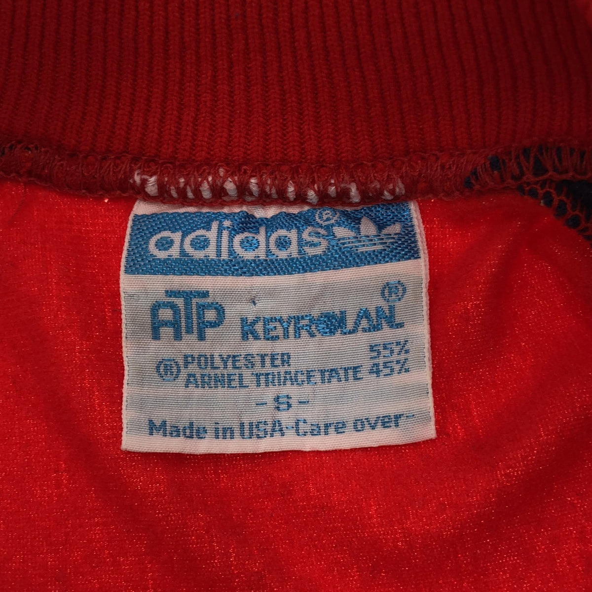 adidas / アディダス | 70s～80s ヴィンテージ USA製 ATP KEYROLAN ジャージ トラックジャケット | S | レッド / ネイビー | メンズ