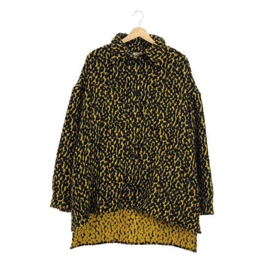 destin | Leopard print wool shirt | S | Yellow/Black | Men's