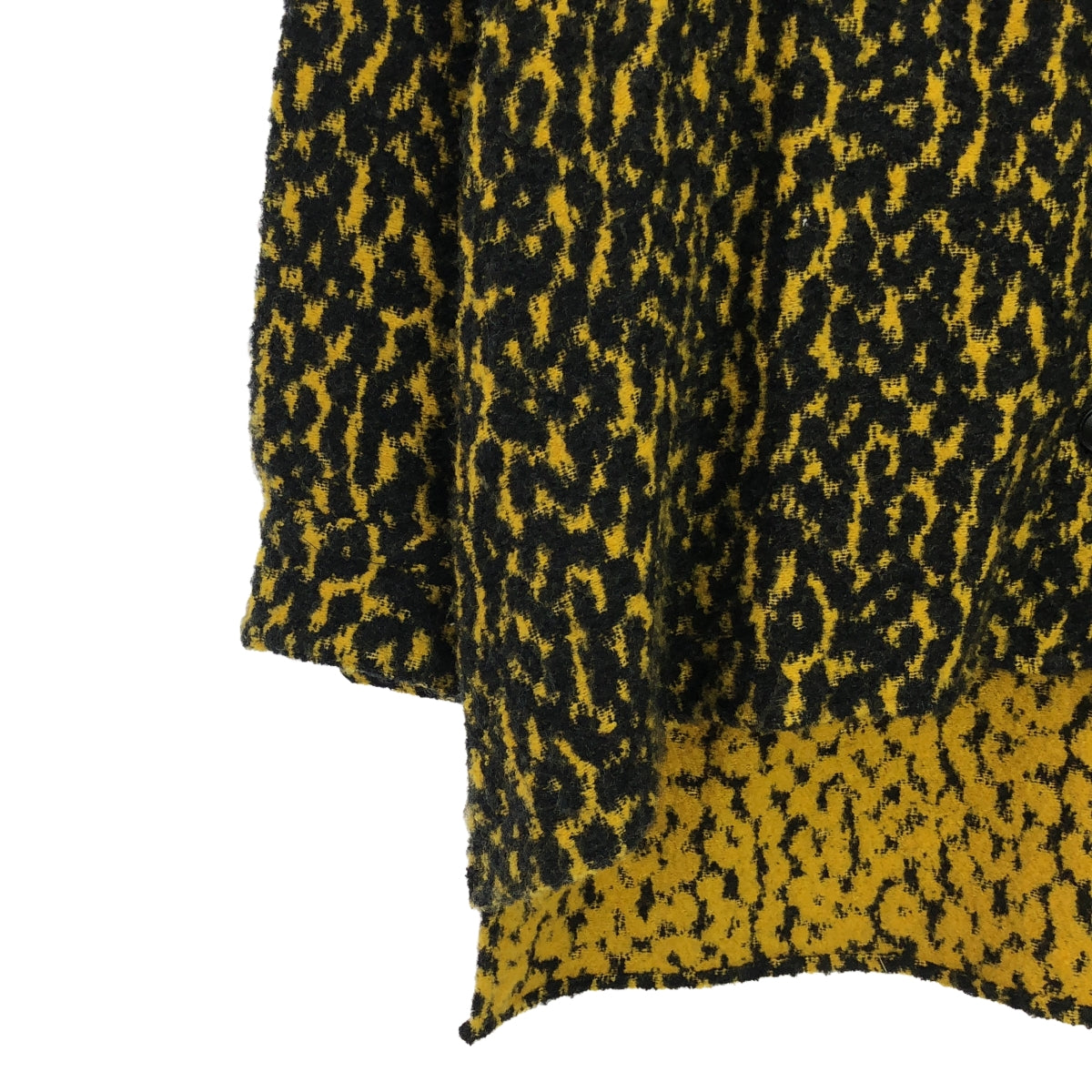 destin | Leopard print wool shirt | S | Yellow/Black | Men's