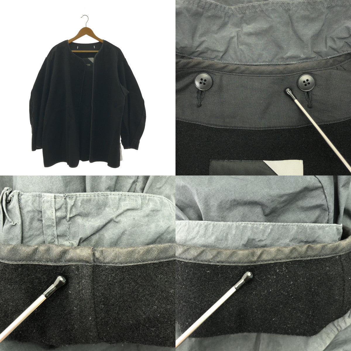 ATON / 에이턴 | Air Weather Short Mods Coat 에어 웨더 쇼트 모즈 코트 | 02 | 차콜 | 남성