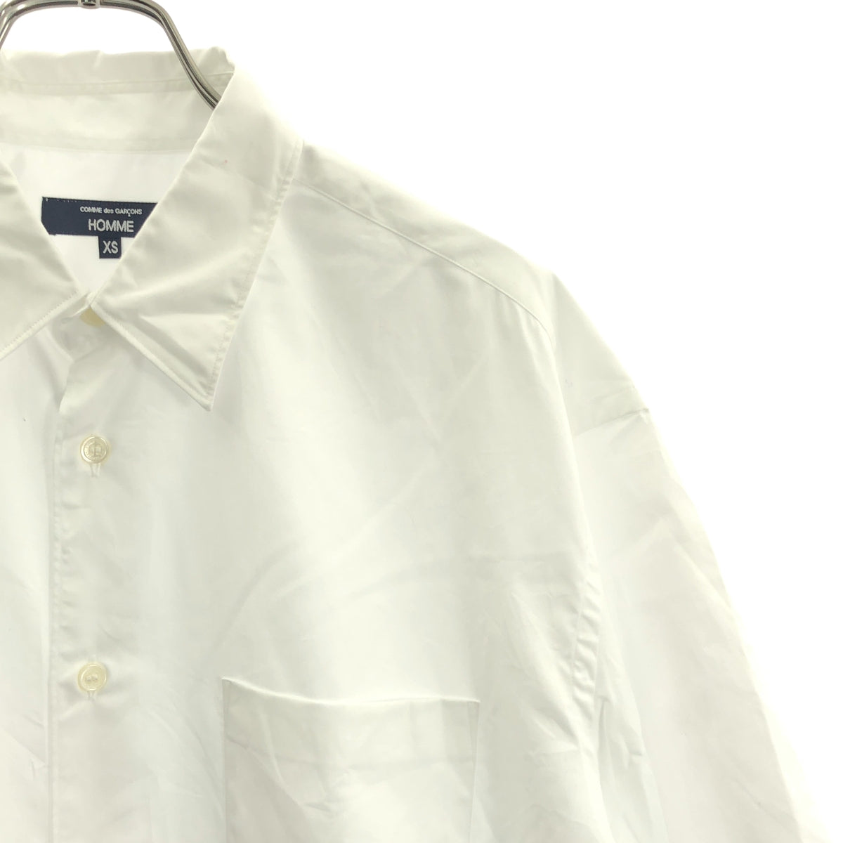 COMME des GARCONS HOMME / 콤데 갤슨 옴므 | 2025SS | 엠브로이드 로고 레귤러 컬러 셔츠 | XS | 남성