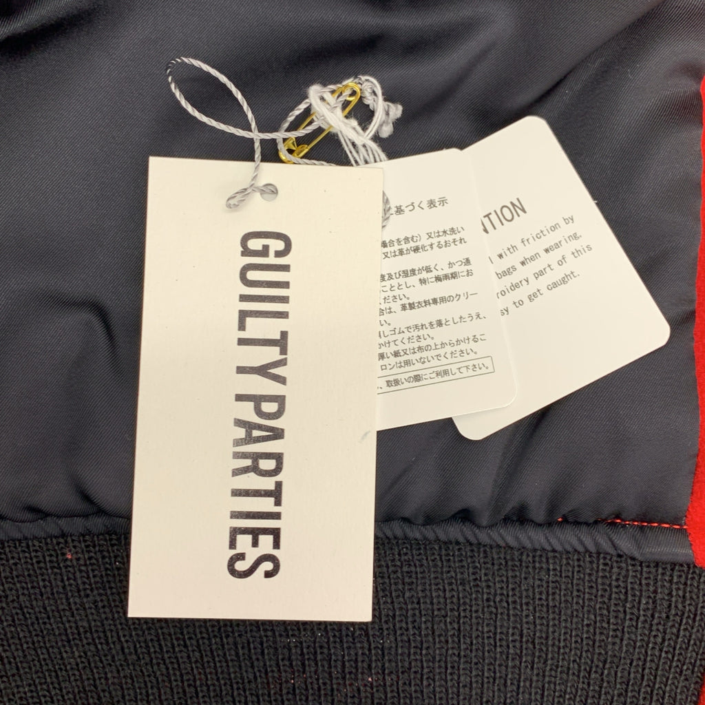 WACKO MARIA / ワコマリア | 2024AW | LEATHER VARSITY JACKET B TYPE-1 ロゴワッペン レザー切替 バーシティジャケット | M | メンズ