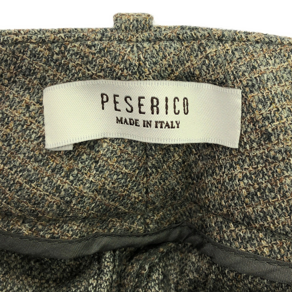 PESERICO / ペゼリコ | ウール ツイード スラックス パンツ | 38 | グレー系 | レディース