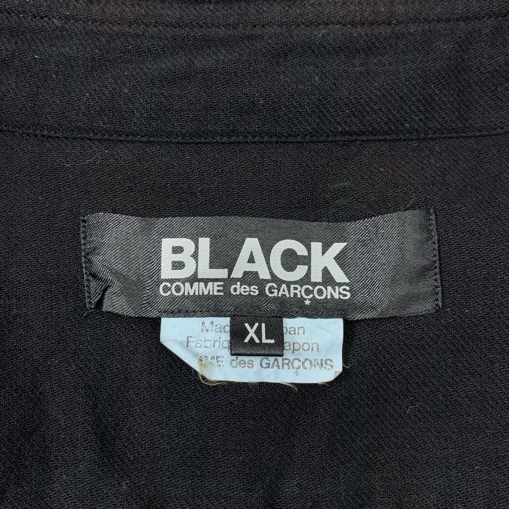 BLACK COMME des GARCONS / 블랙콤 데 걸슨 | 제품 가공 탈색 체크 오버 셔츠 | XL |