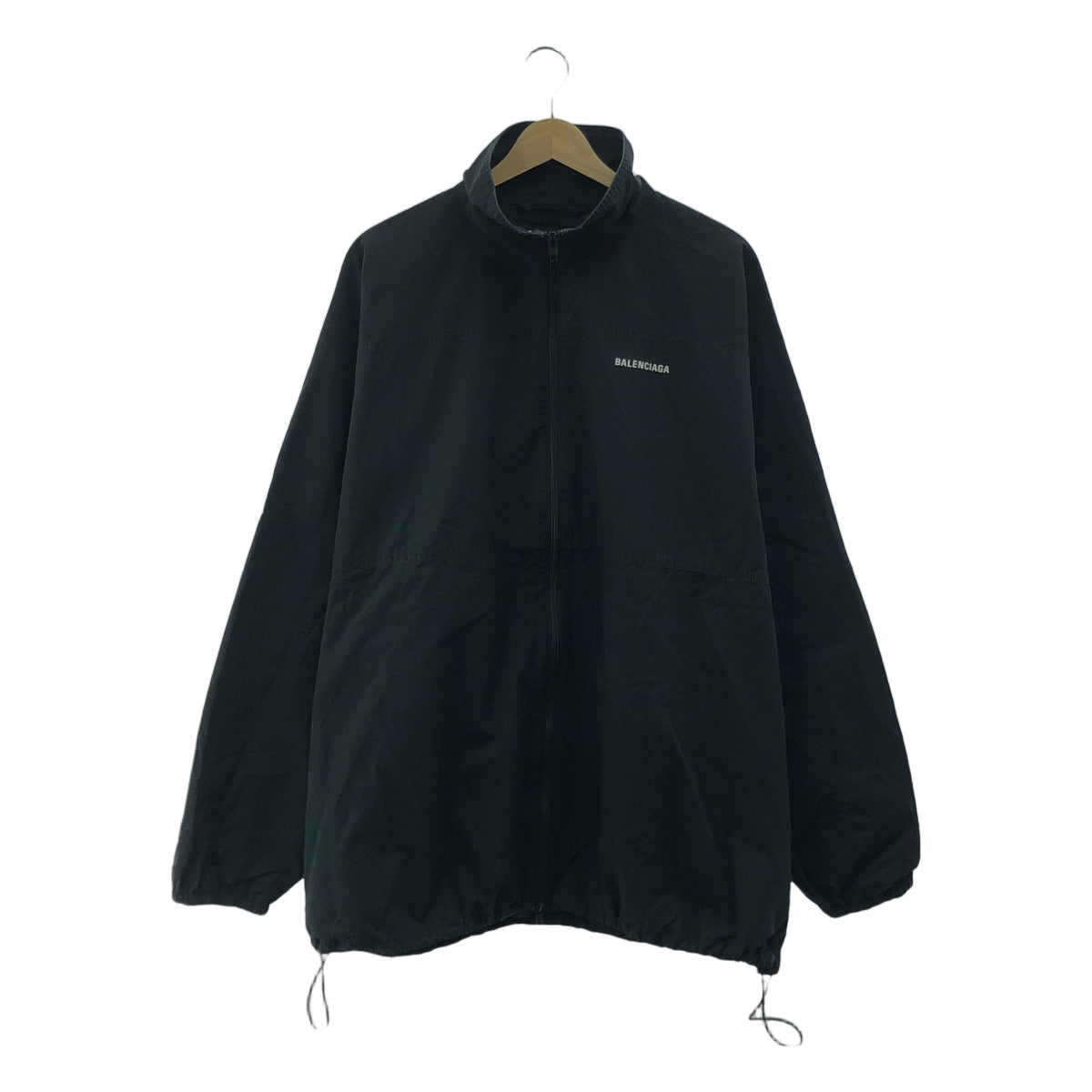 BALENCIAGA / バレンシアガ | 2019 | ロゴ オーバーサイズ ブルゾン ジャケット | 34 | ブラック | メンズ