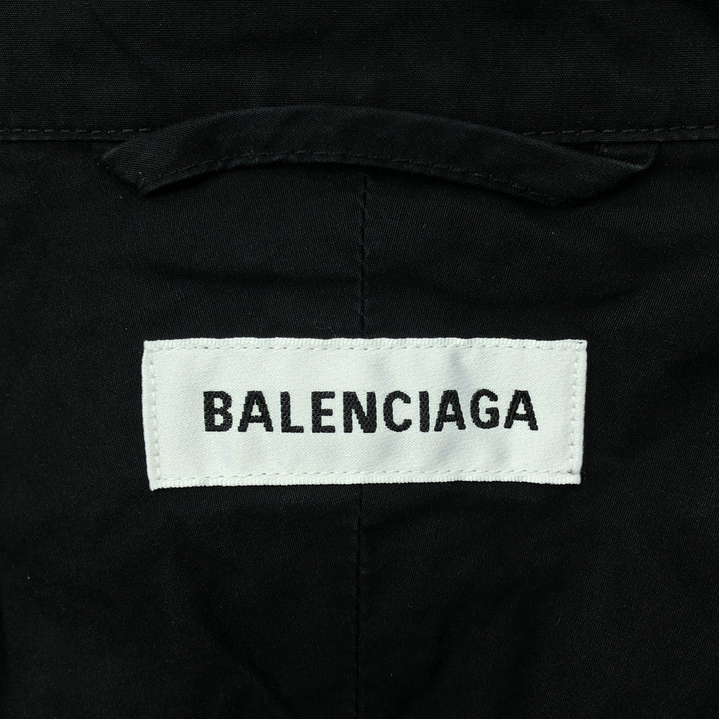 BALENCIAGA / バレンシアガ | 2019 | ロゴ オーバーサイズ ブルゾン ジャケット | 34 | ブラック | メンズ