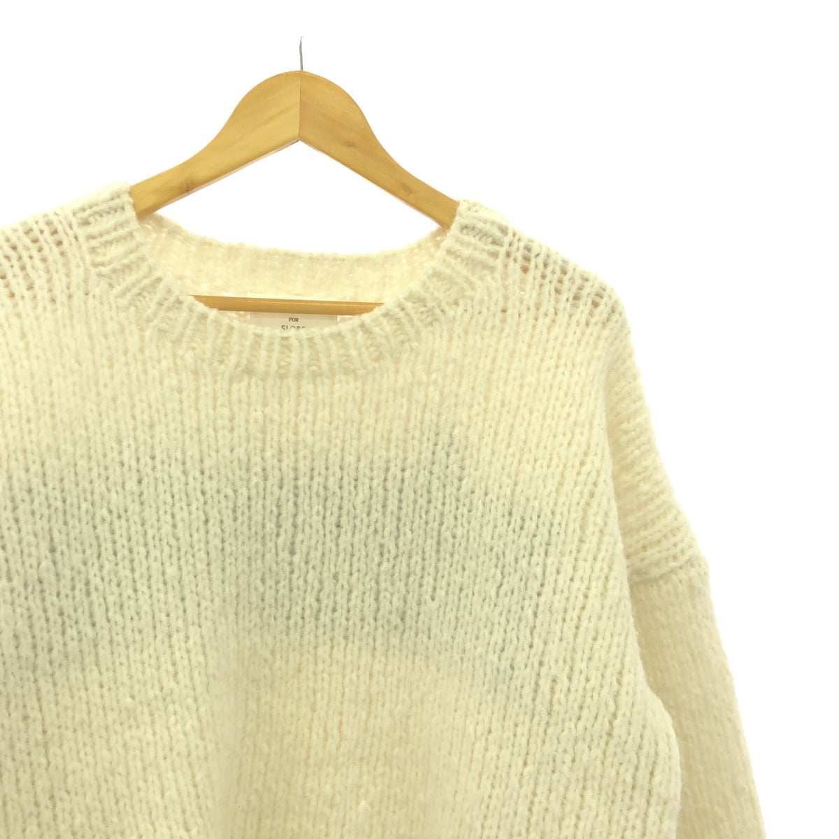 SLOBE IENA / スローブイエナ | 2024AW | +81BRANCA 別注 ペルーニット | F | ホワイト | レディース