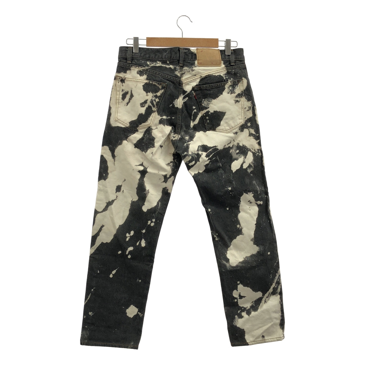 LE / 엘이 | 2022SS | ESSENTIAL BLACK DENIM KK 블리치 가공 데님 팬츠 | 32 | 블랙 | 남성