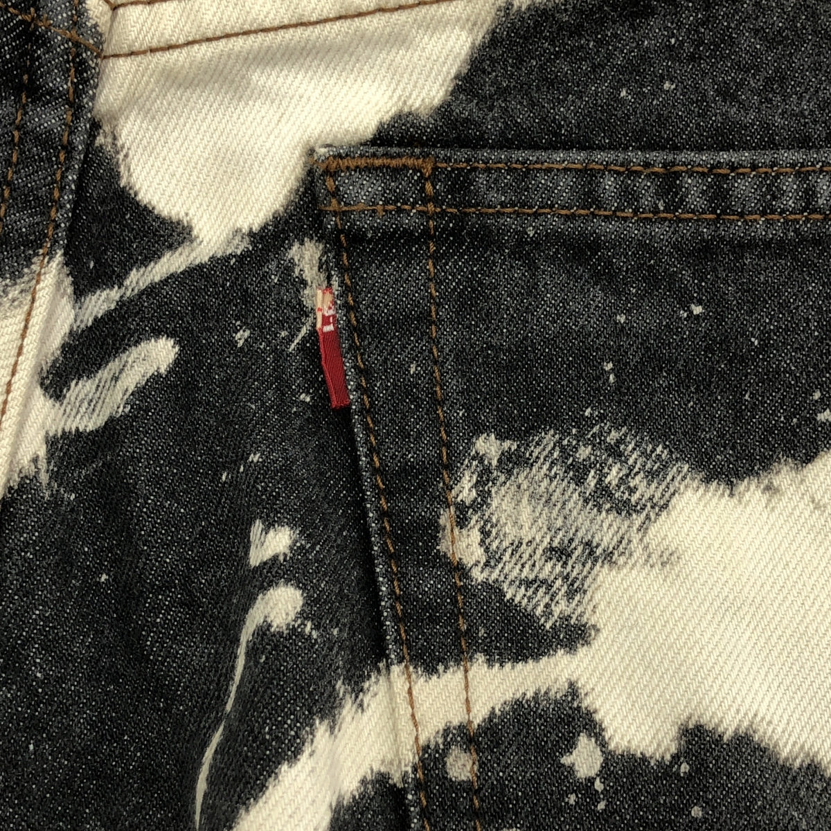 LE / 엘이 | 2022SS | ESSENTIAL BLACK DENIM KK 블리치 가공 데님 팬츠 | 32 | 블랙 | 남성