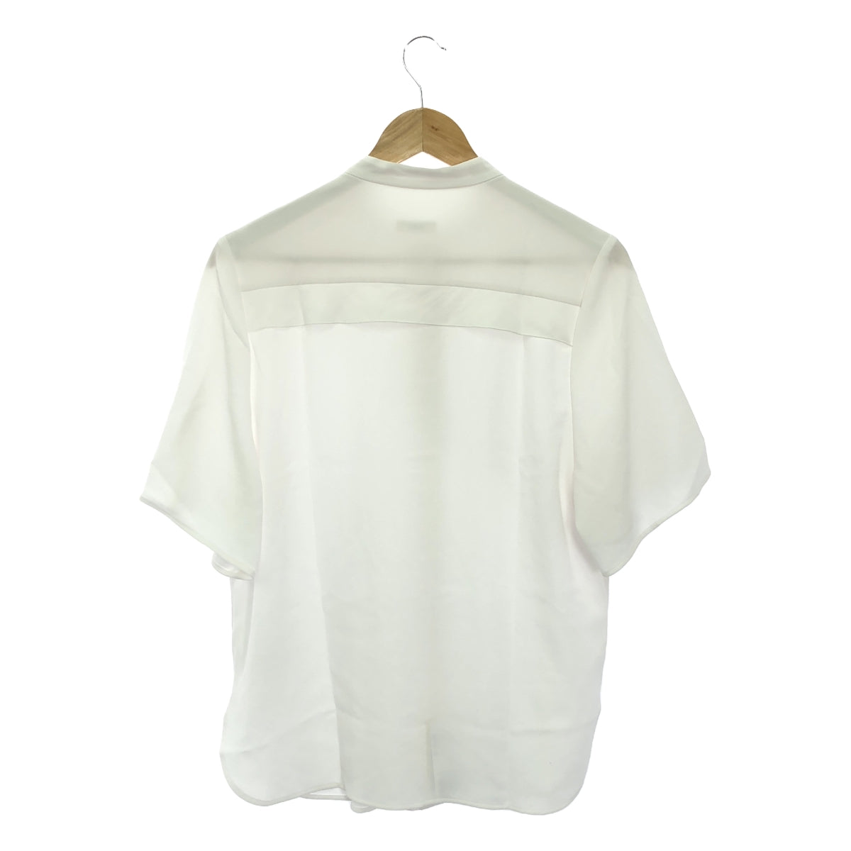 [New] VERMEIL par iena | 2021AW | Georgette ruffle band collar short sleeve blouse | F | White | Women's