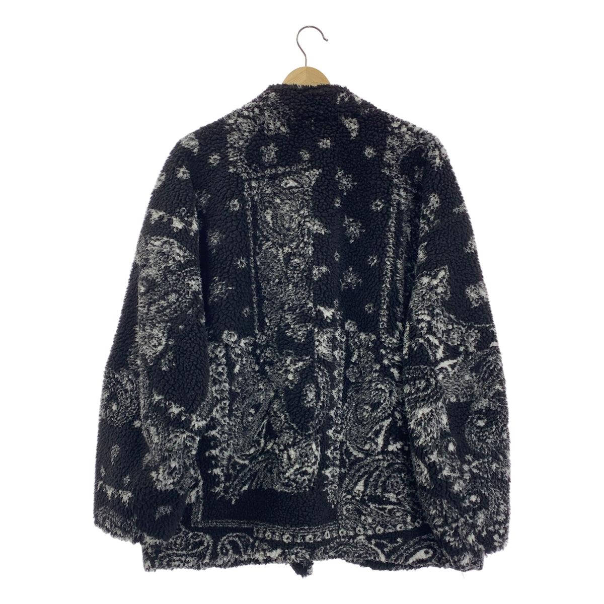 Stunning Lure | 羊毛圍巾無領外套 | 2 碼 | 黑色/白色 | 女款