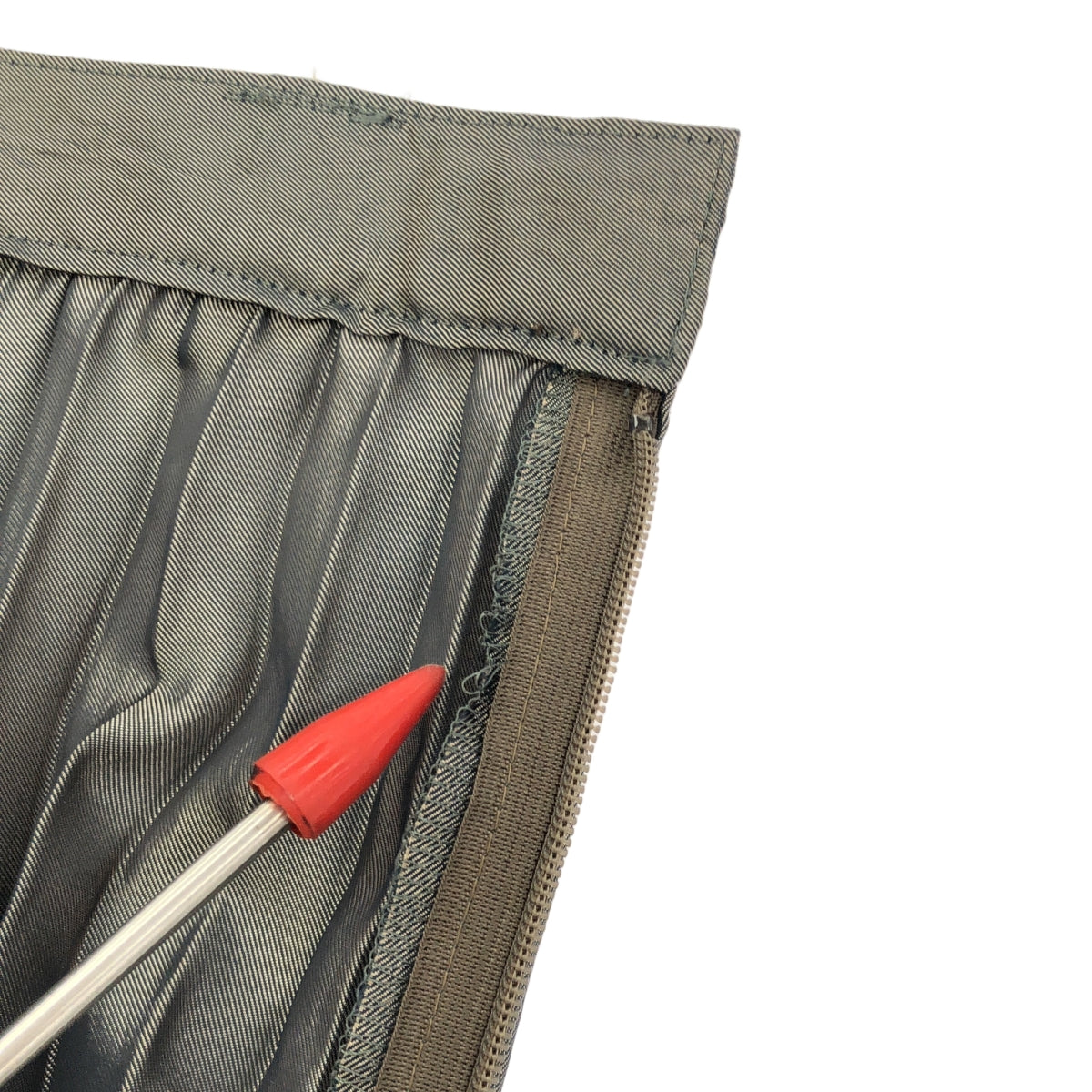 FUMIKA UCHIDA | 腰部標誌褶皺長裙 | 尺寸 2 | 卡其色 | 女款