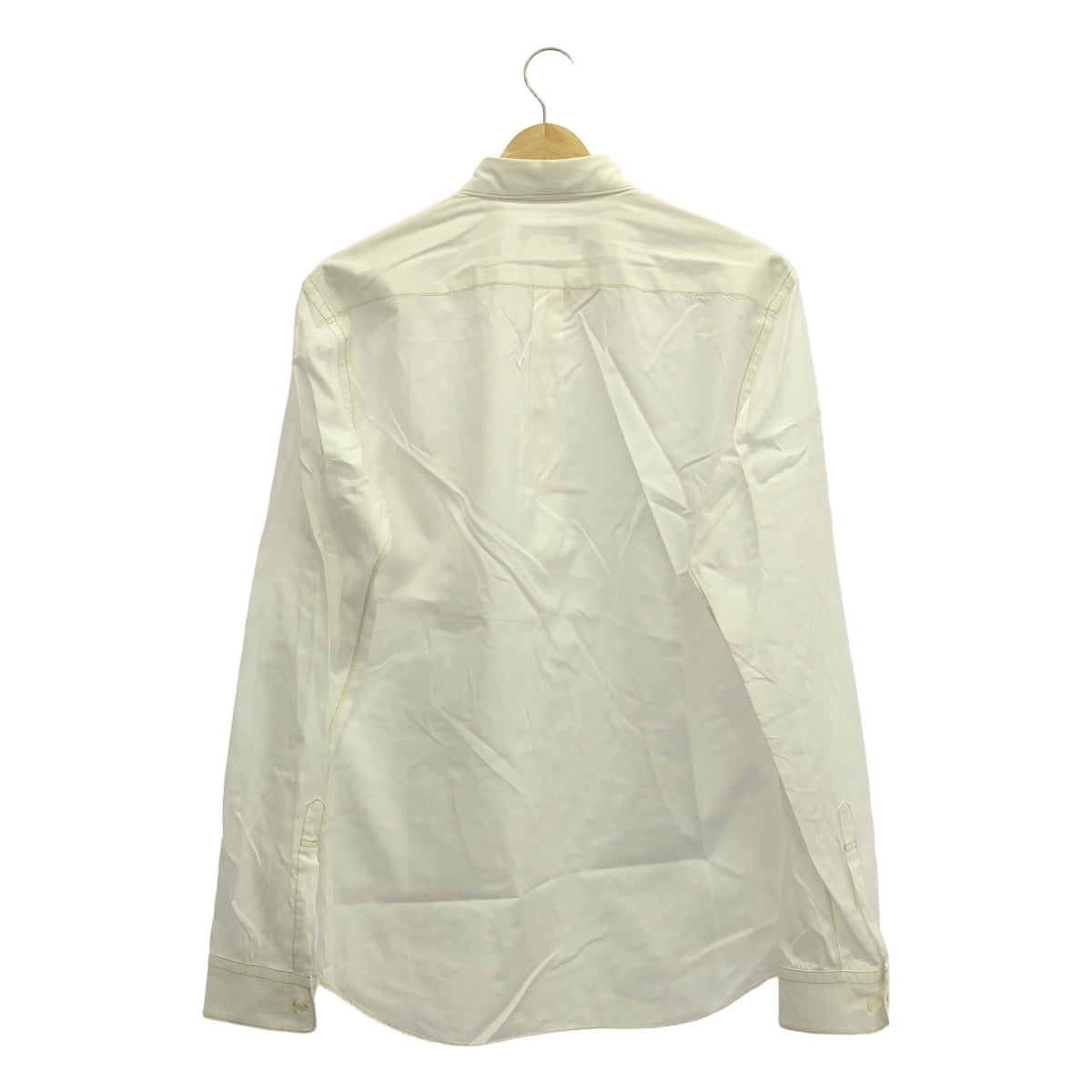 COMME des GARCONS HOMME PLUS | 2007春夏 |附扣領金色針腳棉質襯衫 | M |白色/金色 |男士