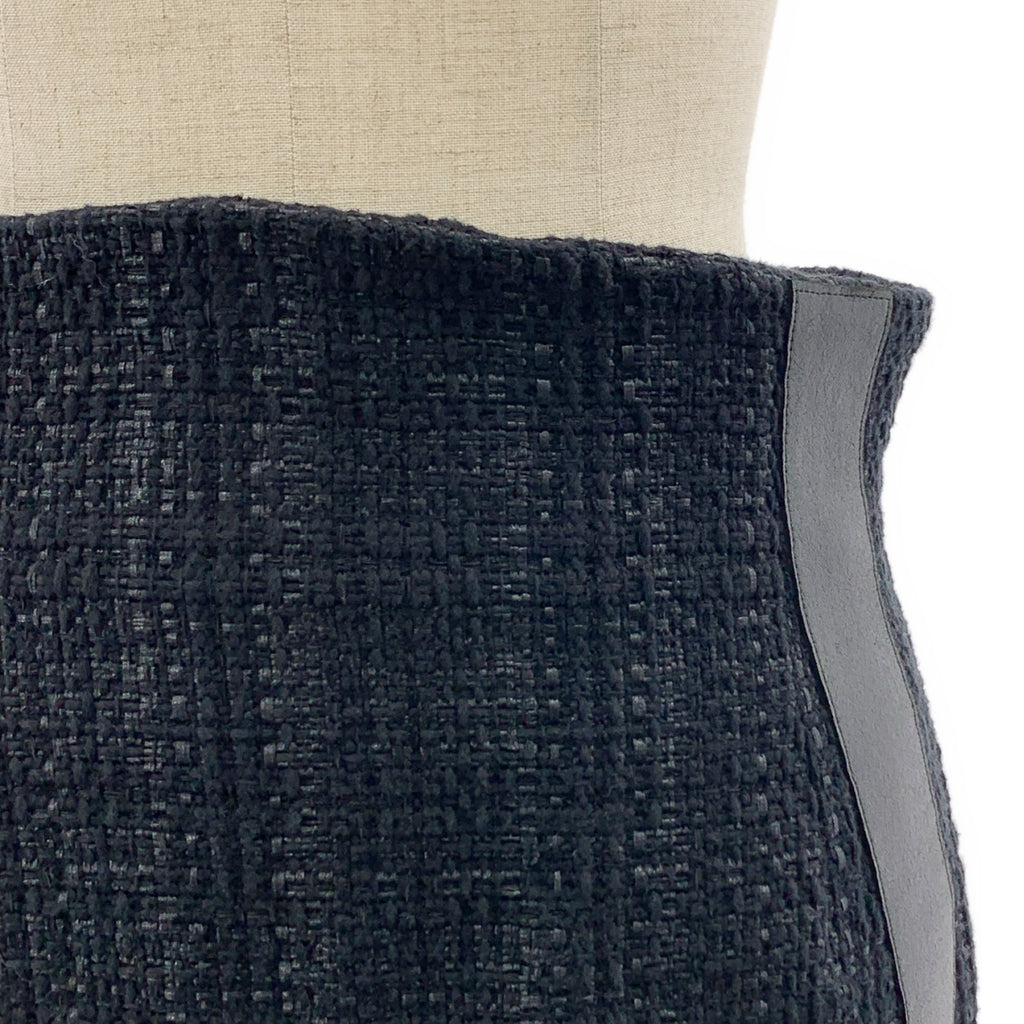 Mame Kurogouchi / マメクロゴウチ | Cracted Tweed Skirt ツイード スリット ロングスカート | 2 | ブラック | レディース