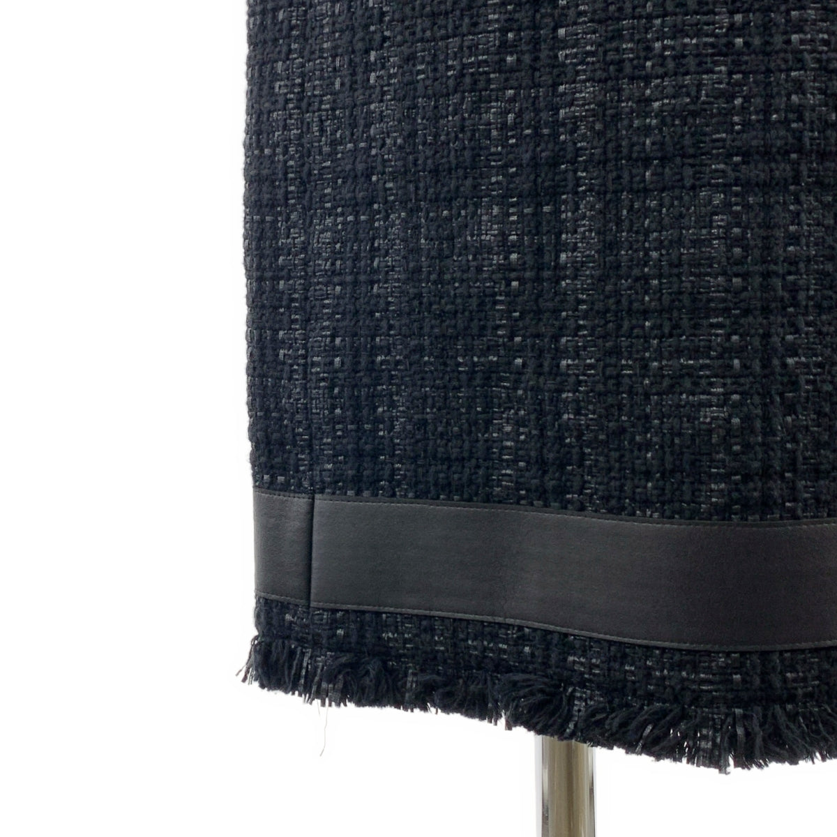 Mame Kurogouchi / マメクロゴウチ | Cracted Tweed Skirt ツイード スリット ロングスカート | 2 | ブラック | レディース