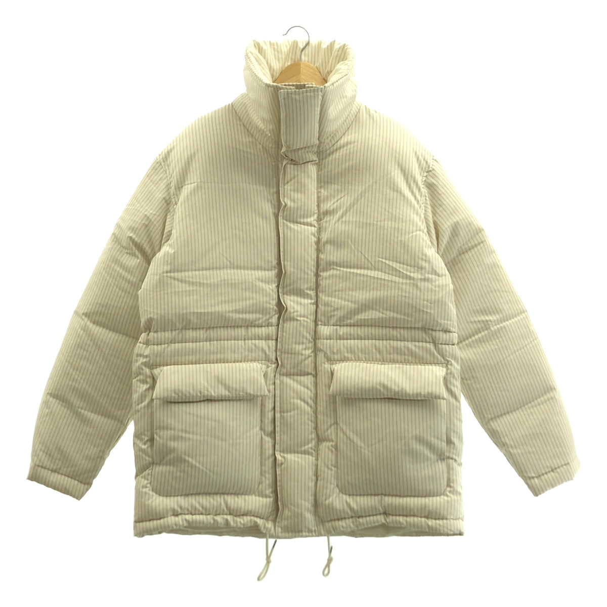 【신품】 AURALEE / 오라리 | × TEKLA / 테크라 STRIPE DOWN JACKET 스트라이프 다운 재킷 | 2 | SNOW STRIPES / 스노 스트라이프 | 남성