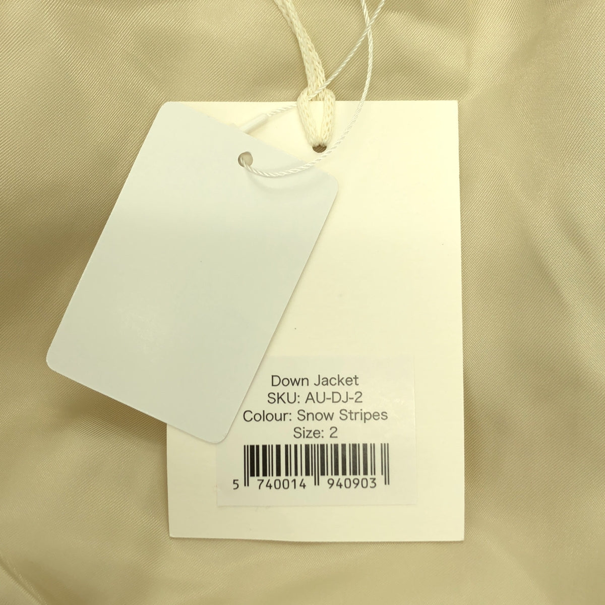 【新品】AURALEE x TEKLA 條紋羽絨外套 | 2 碼 | 雪條紋 | 男款