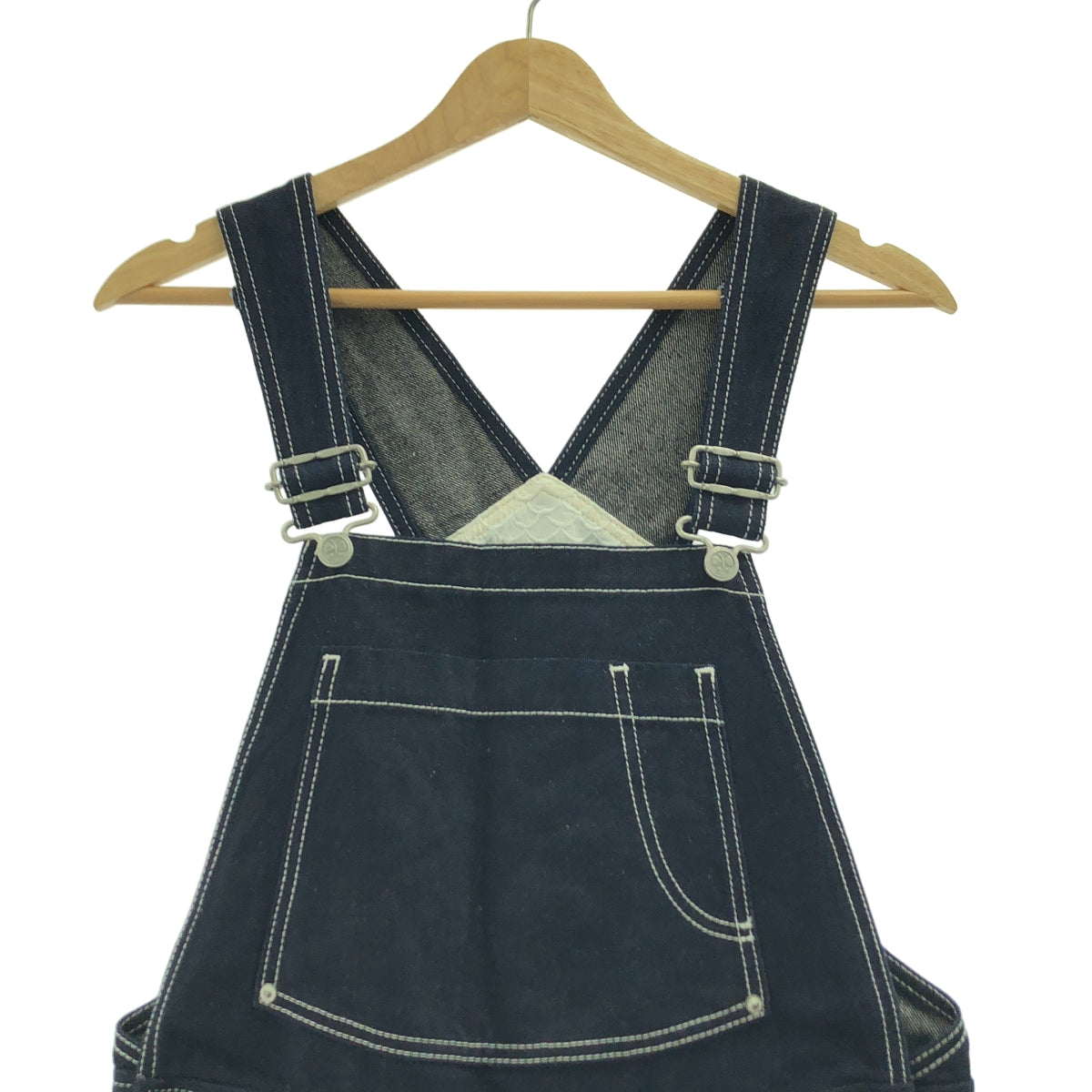 【미품】 mina perhonen / 미나페르호넨 | always / 오버올 데님 팬츠 | 36 | 인디고 | 여성