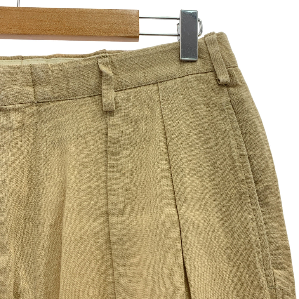 POLO RALPH LAUREN / 폴로랄프로렌 | 린넨 2 택 테이퍼드 슬랙스 팬츠 | M |