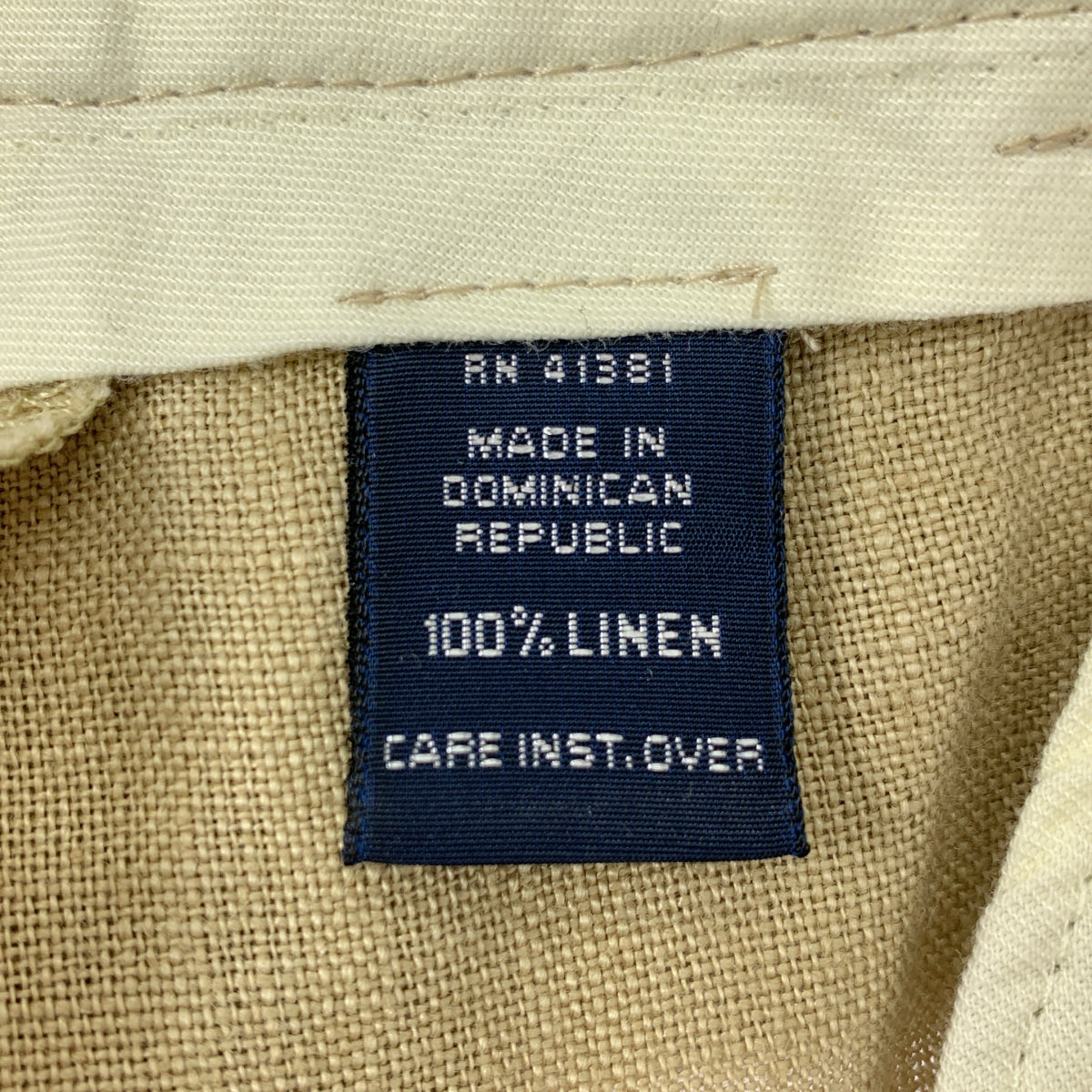 POLO RALPH LAUREN / 폴로랄프로렌 | 린넨 2 택 테이퍼드 슬랙스 팬츠 | M |