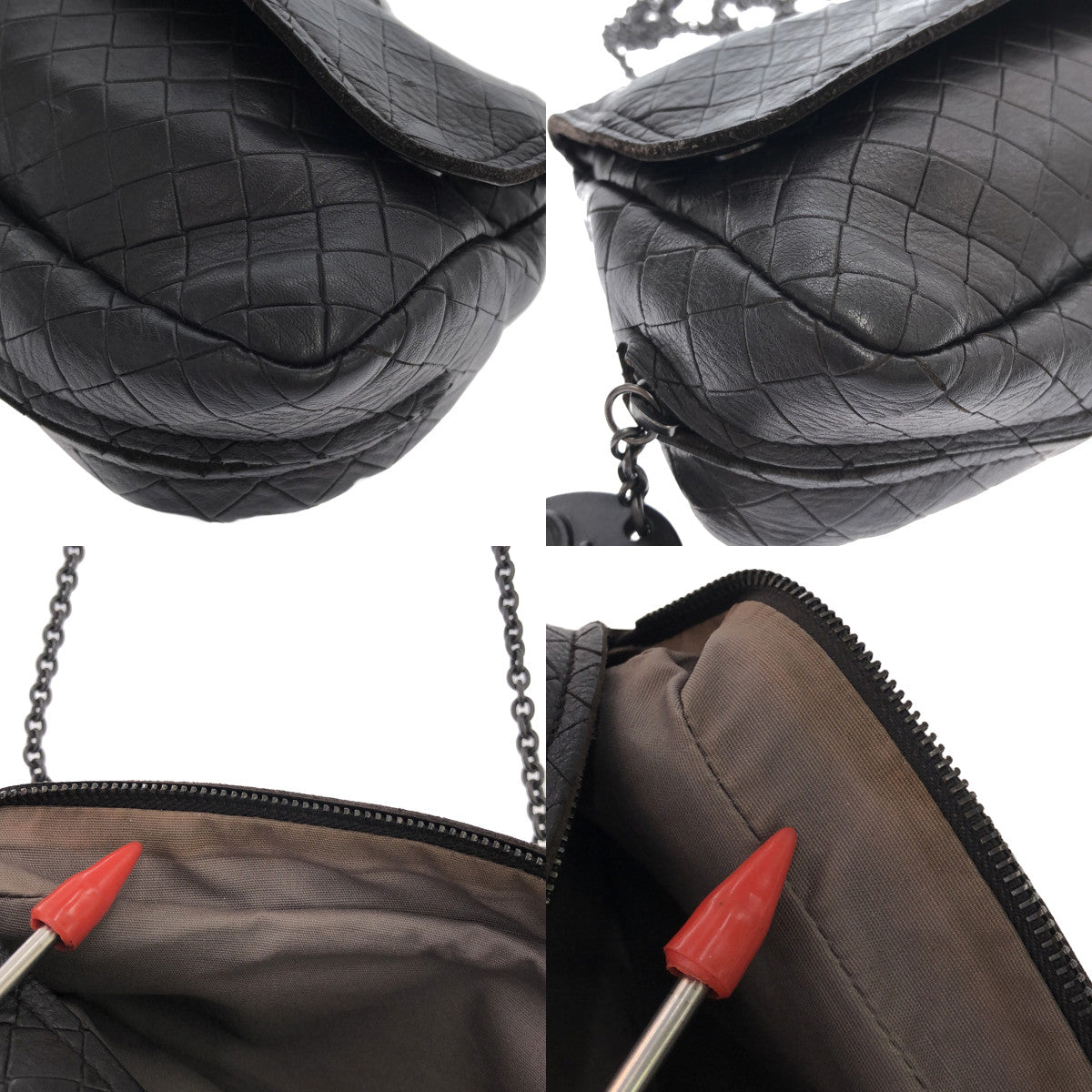 BOTTEGA VENETA | Intreccio 鏈條單肩包| SHOPBOP深棕色 |女性的