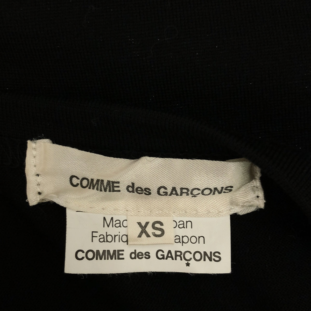 COMME des GARCONS / 컴데 갤슨 | 2011AW | 장미 울 크루넥 컷 톱 | XS | 여성